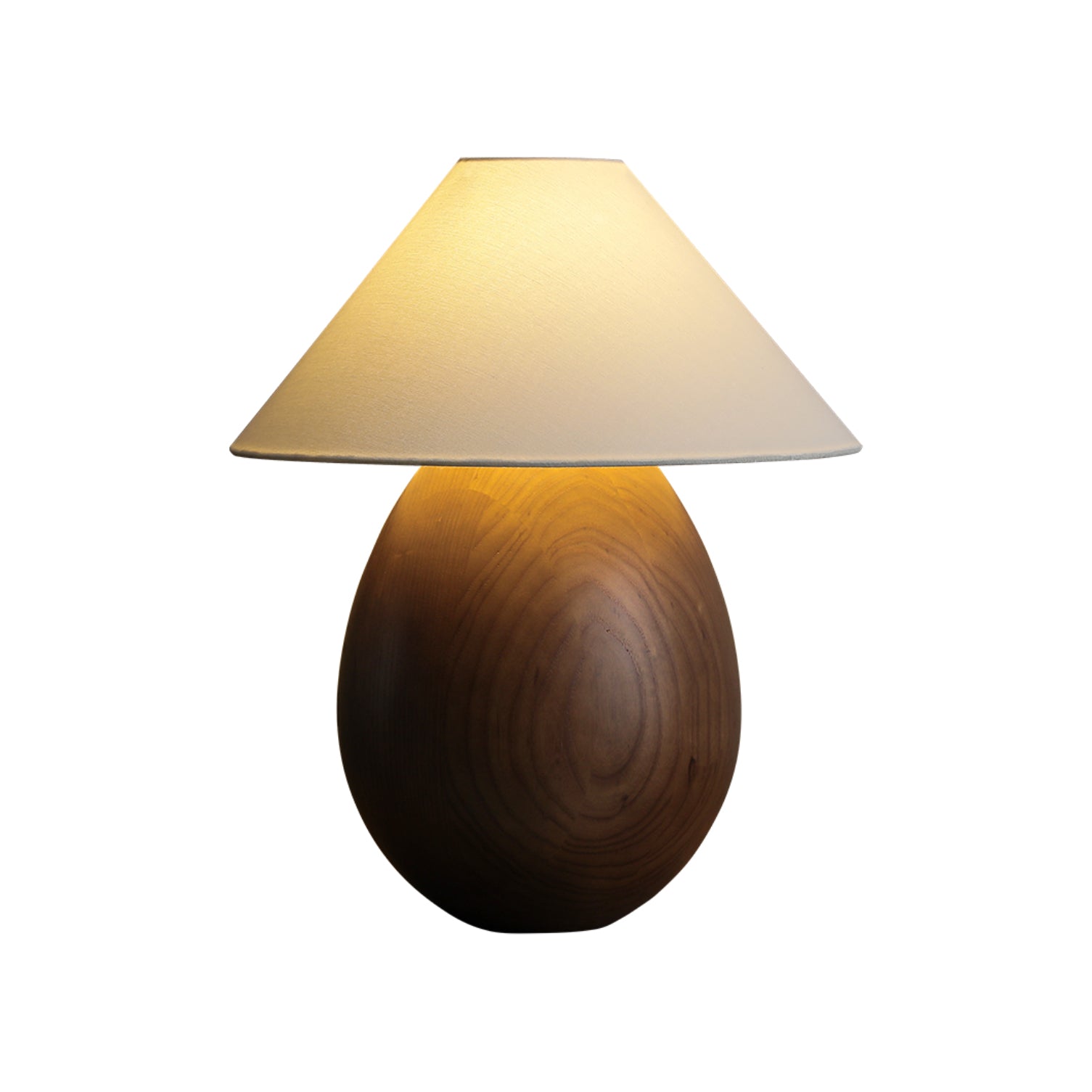 Orbace Wood Natural Table Lamp - Letslighting