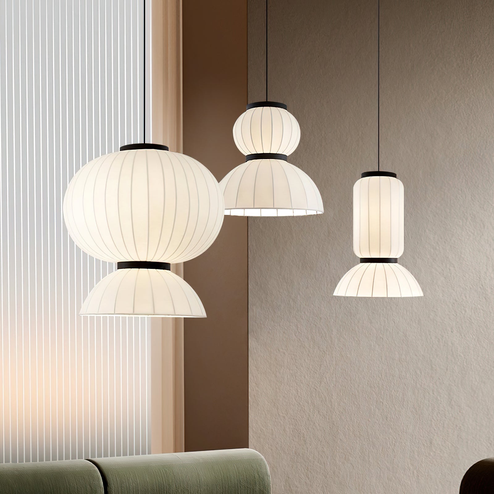 Eurzorion Silk Lantern Pendant Light - Letslighting