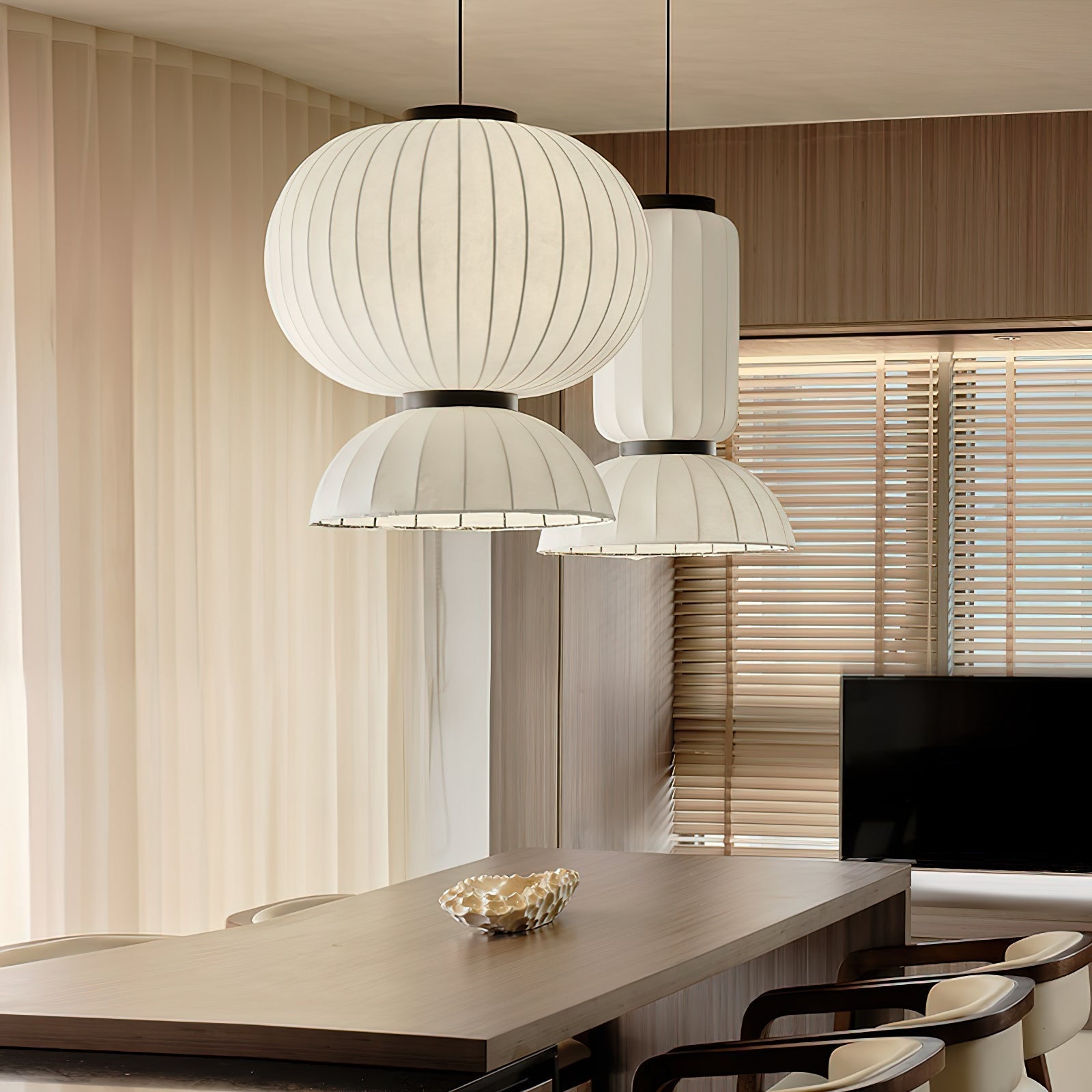 Eurzorion Silk Lantern Pendant Light - Letslighting