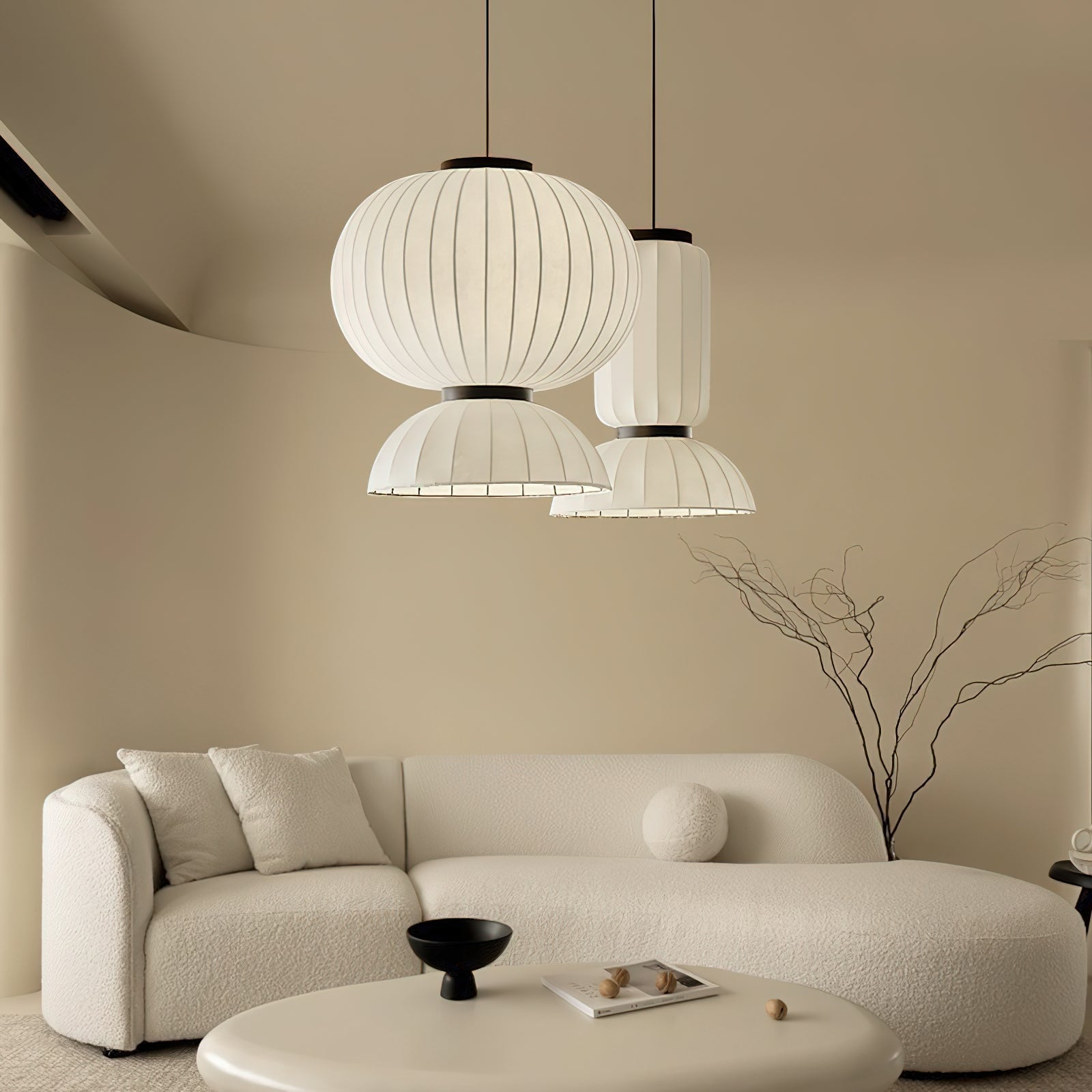 Eurzorion Silk Lantern Pendant Light - Letslighting