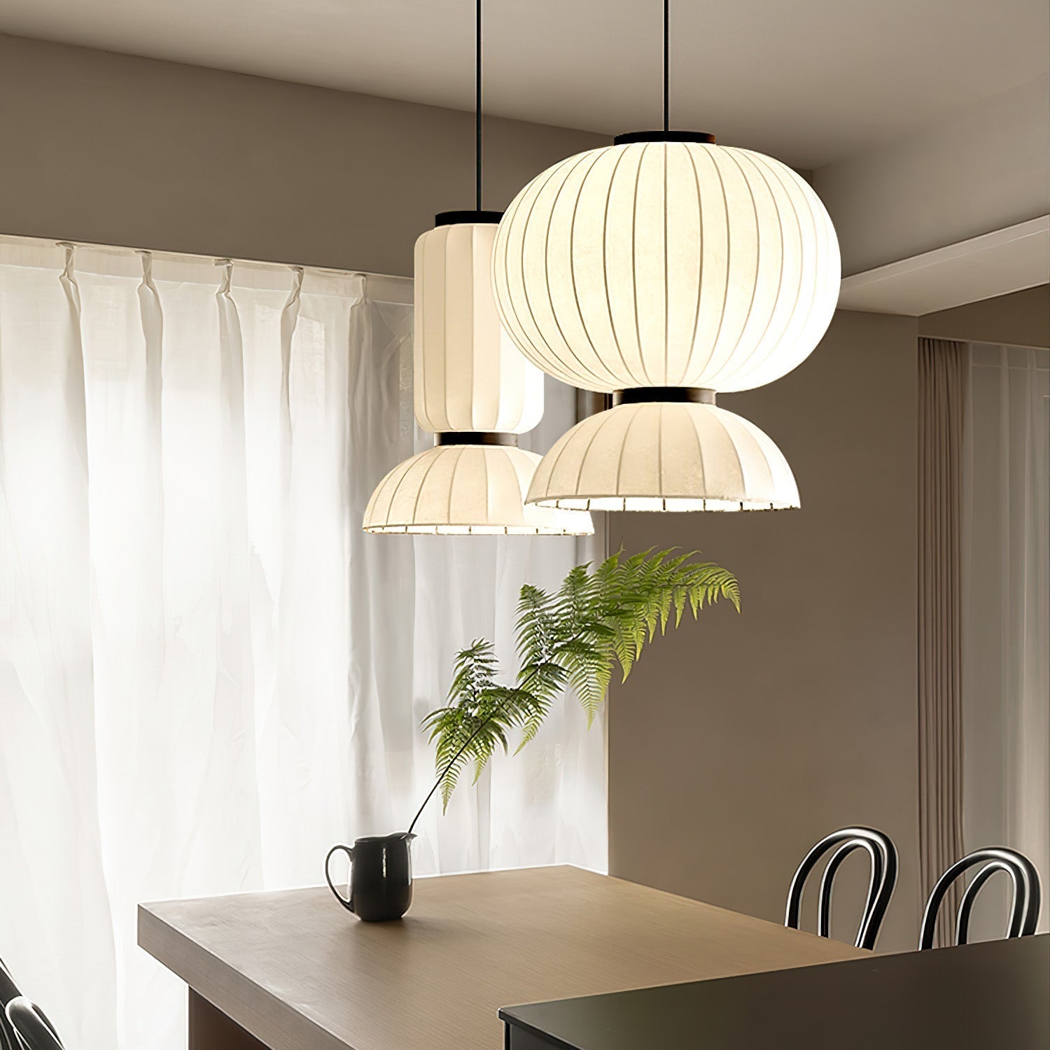 Eurzorion Silk Lantern Pendant Light - Letslighting