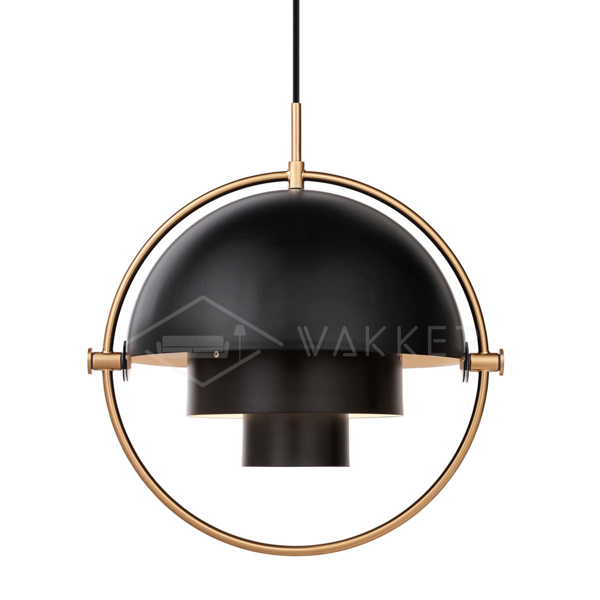 Lustra Pendant Lamp Deformed Ball Golden - Letslighting