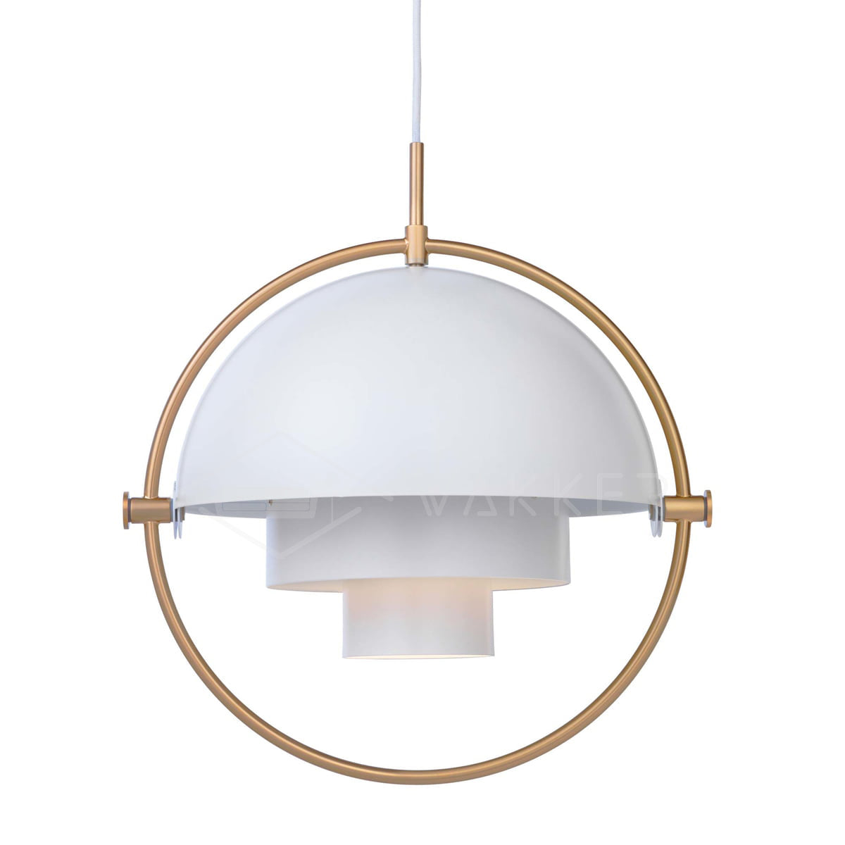 Lustra Pendant Lamp Deformed Ball Golden - Letslighting