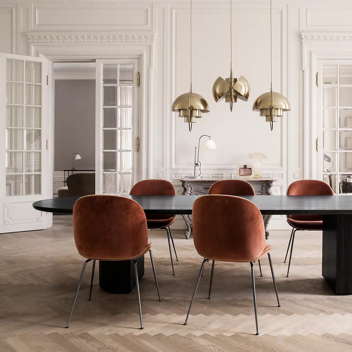 Lustra Pendant Lamp Deformed Ball Golden - Letslighting