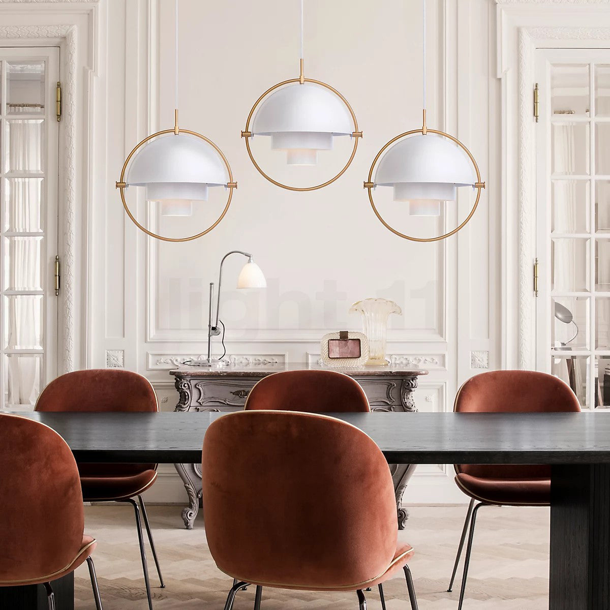 Lustra Pendant Lamp Deformed Ball Golden - Letslighting