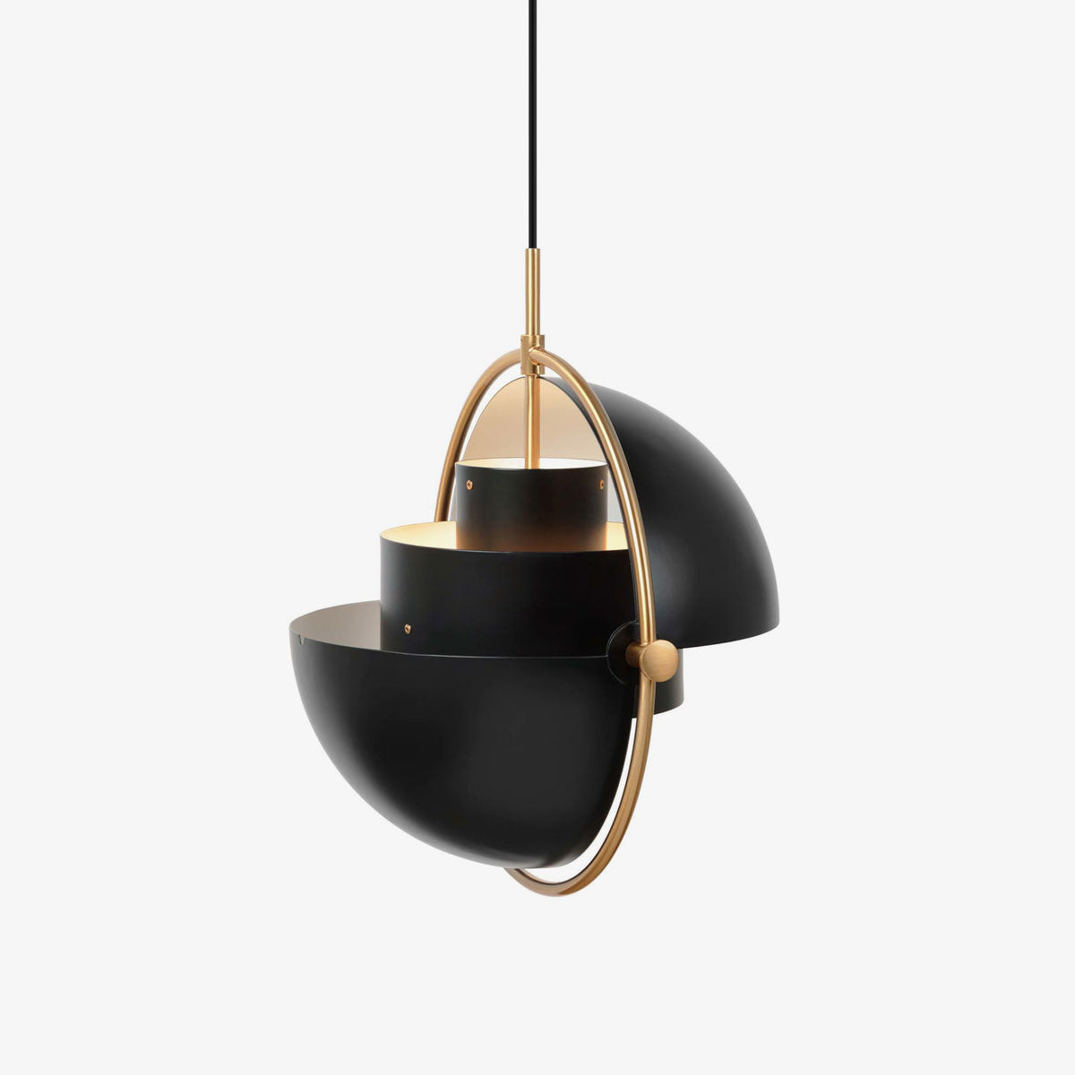 Lustra Pendant Lamp Deformed Ball Golden - Letslighting