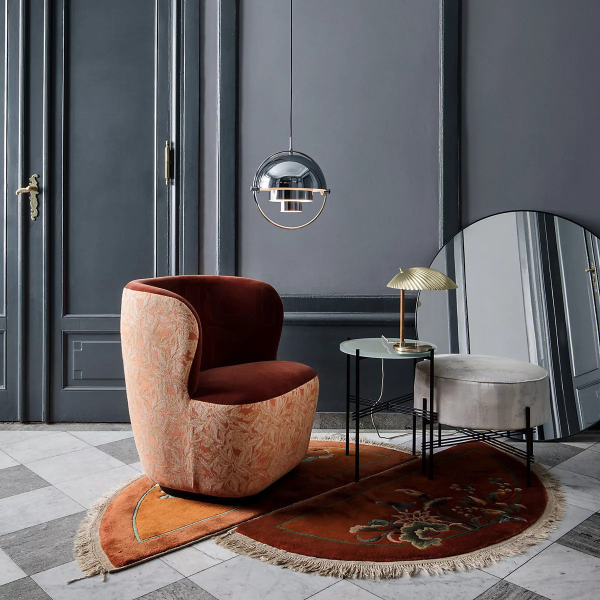 Lustra Pendant Lamp Deformed Ball Golden - Letslighting