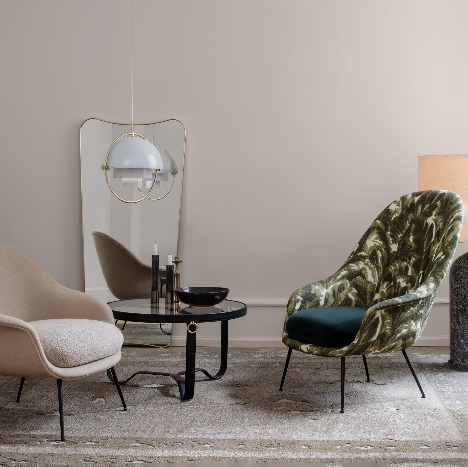Lustra Pendant Lamp Deformed Ball Golden - Letslighting