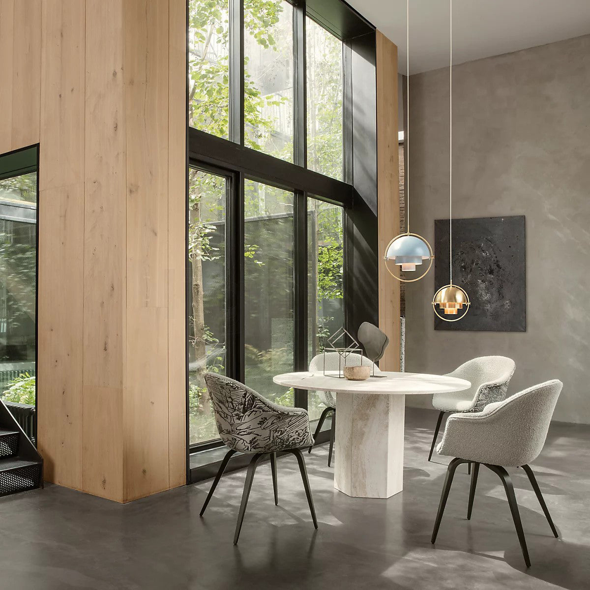 Lustra Pendant Lamp Deformed Ball Golden - Letslighting