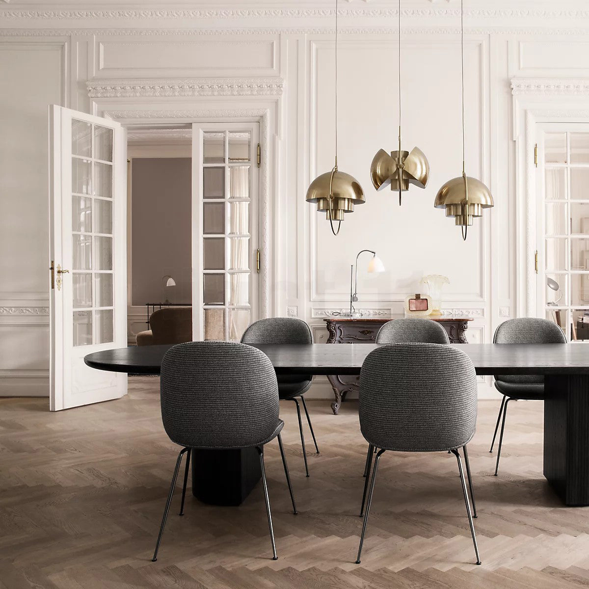 Lustra Pendant Lamp Deformed Ball Golden - Letslighting