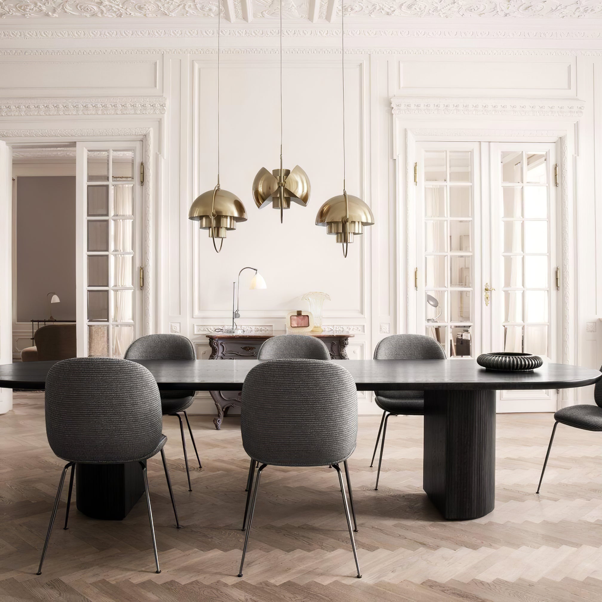 Lustra Pendant Lamp Deformed Ball Golden - Letslighting