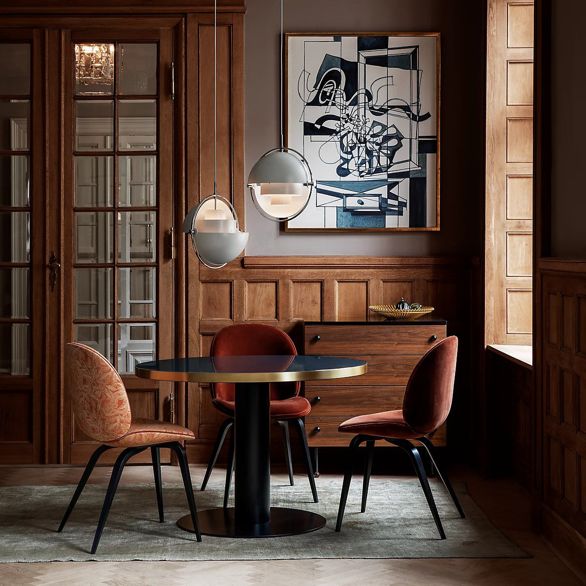 Lustra Pendant Lamp Deformed Ball Golden - Letslighting