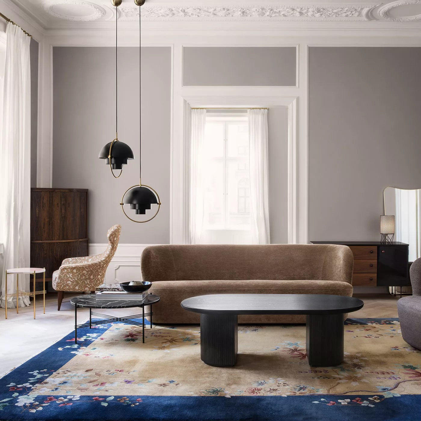 Lustra Pendant Lamp Deformed Ball Golden - Letslighting