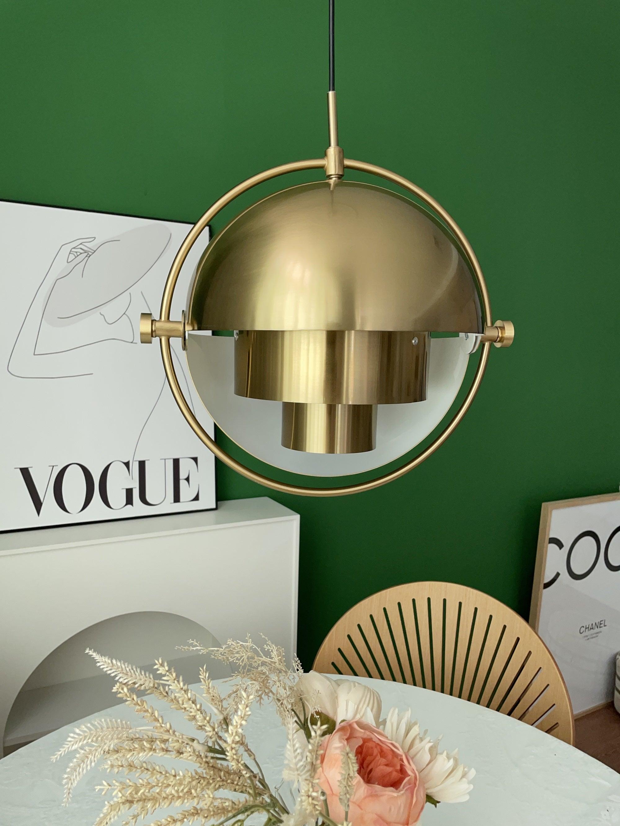 Lustra Pendant Lamp Deformed Ball Golden - Letslighting