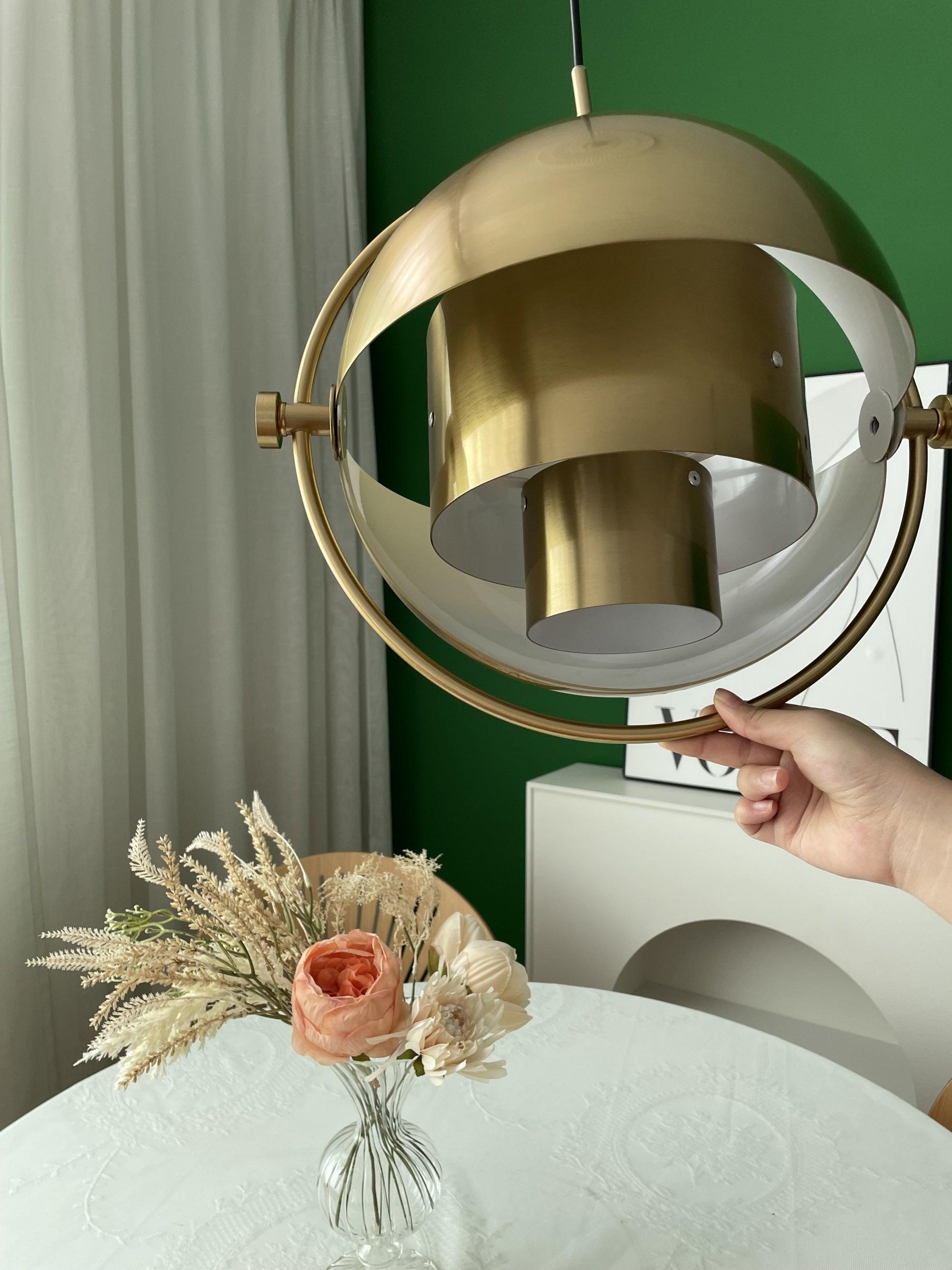 Lustra Pendant Lamp Deformed Ball Golden - Letslighting