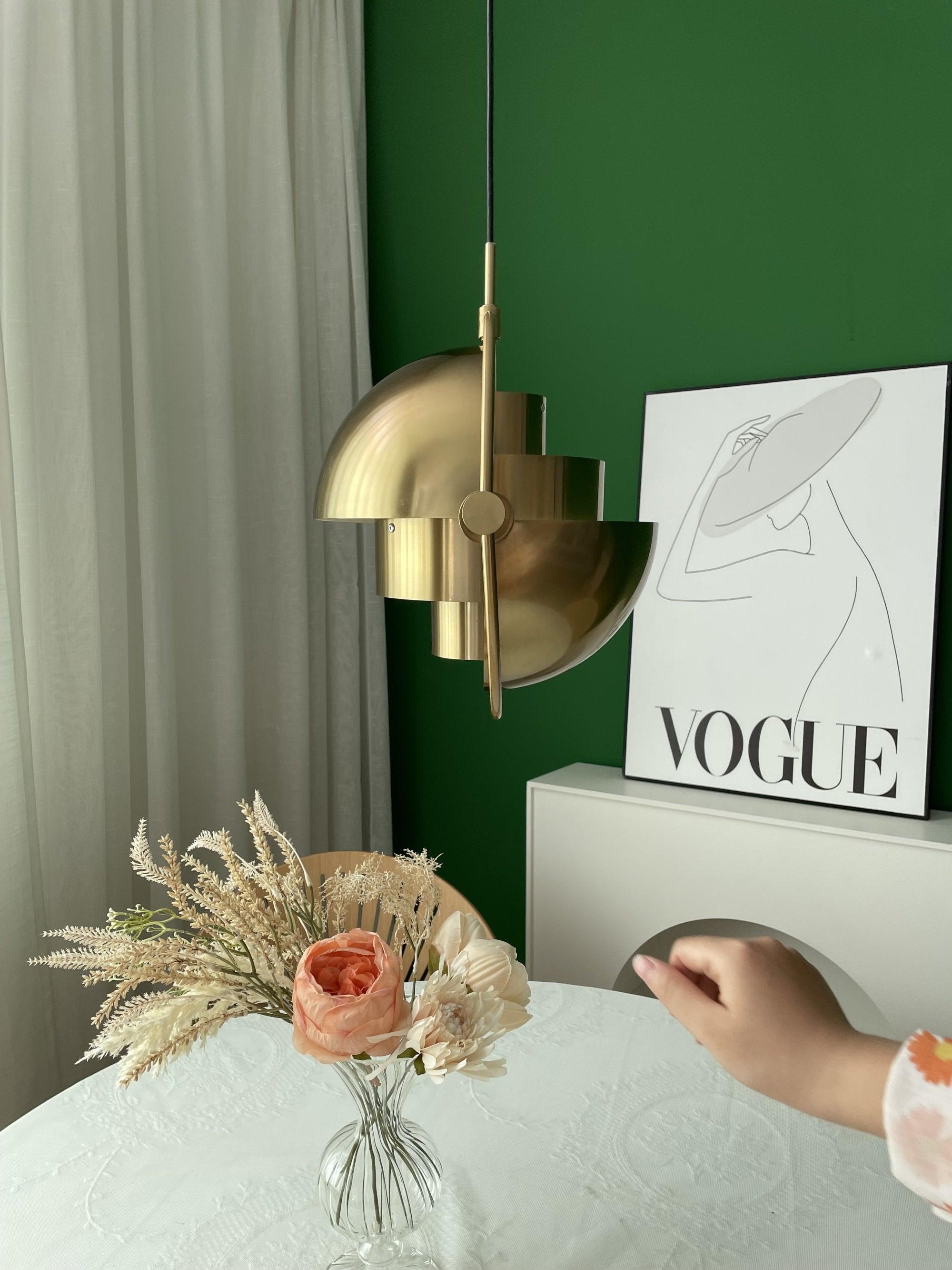 Lustra Pendant Lamp Deformed Ball Golden - Letslighting