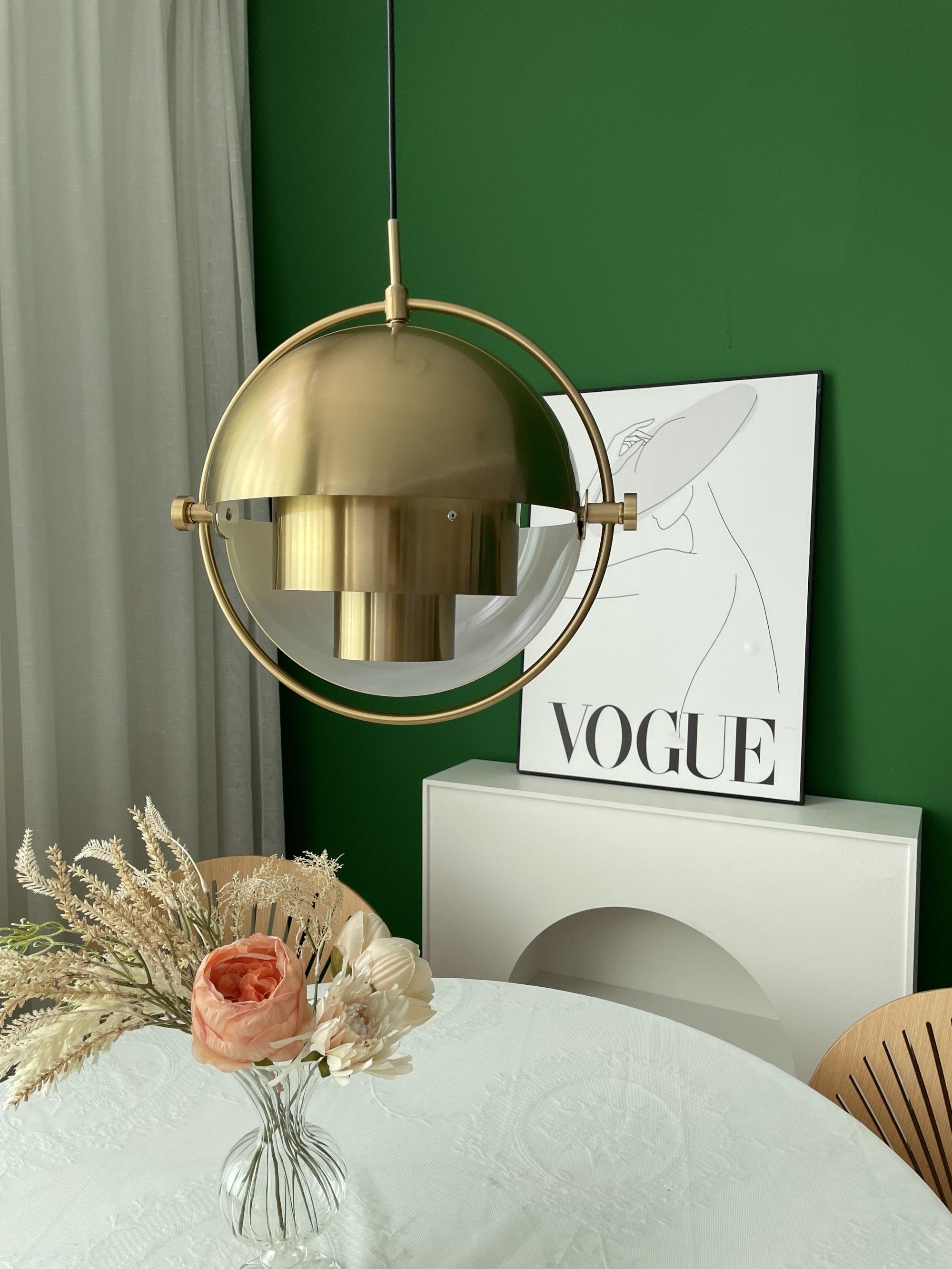 Lustra Pendant Lamp Deformed Ball Golden - Letslighting