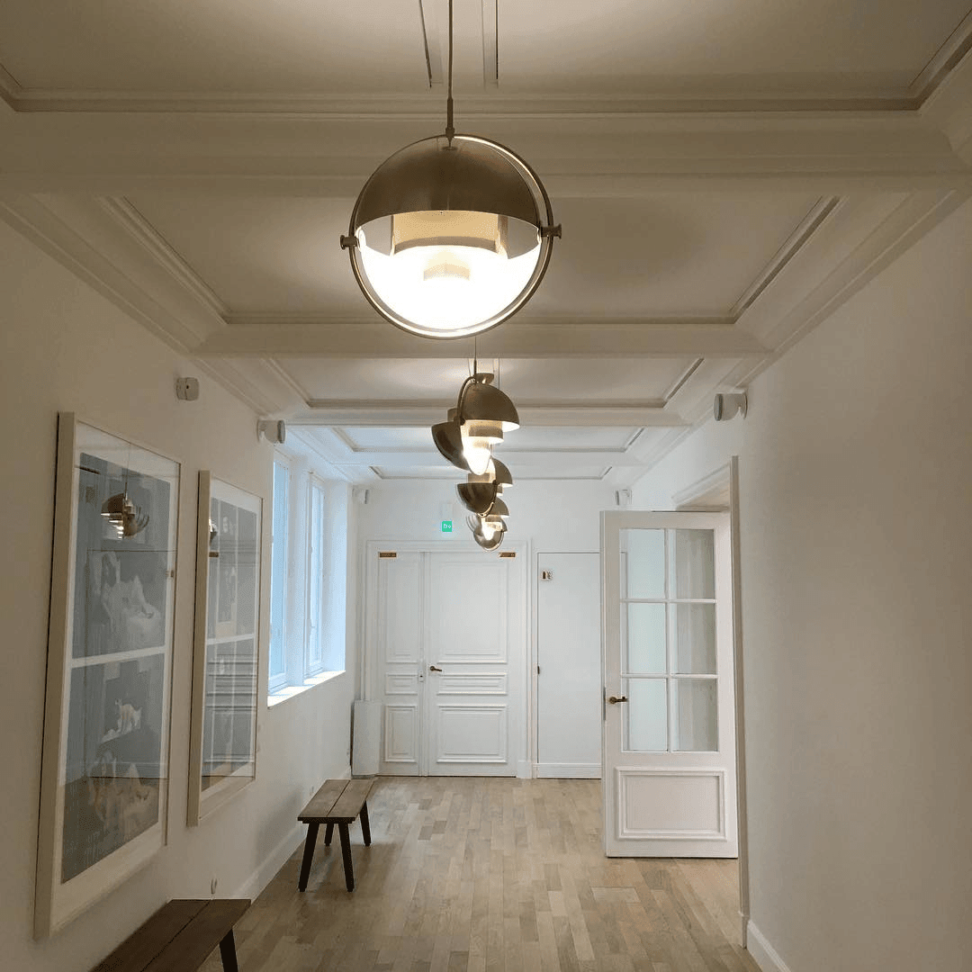 Lustra Pendant Lamp Deformed Ball Golden - Letslighting