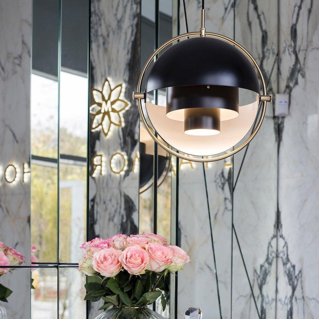 Lustra Pendant Lamp Deformed Ball Golden - Letslighting