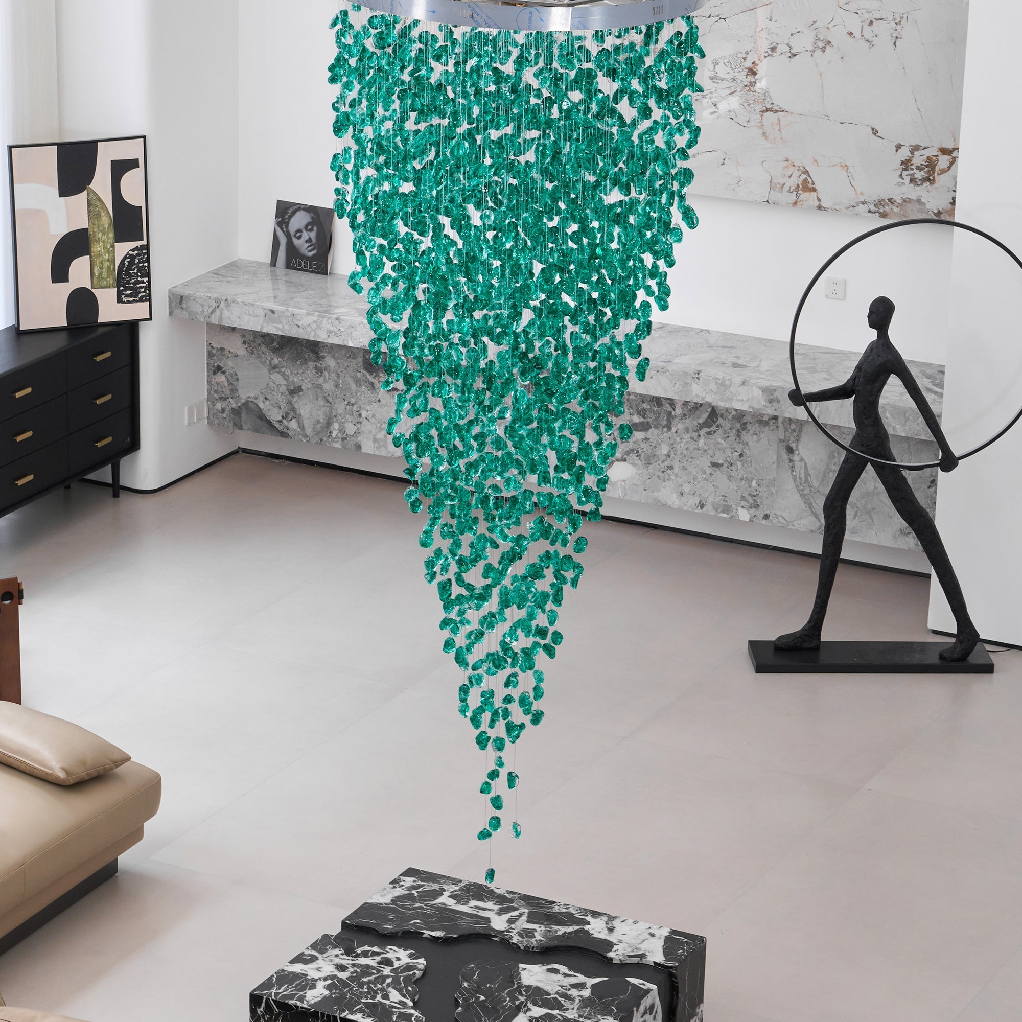 Veshaa Postmodern Luxury Stone Crystal Chandelier - Letslighting