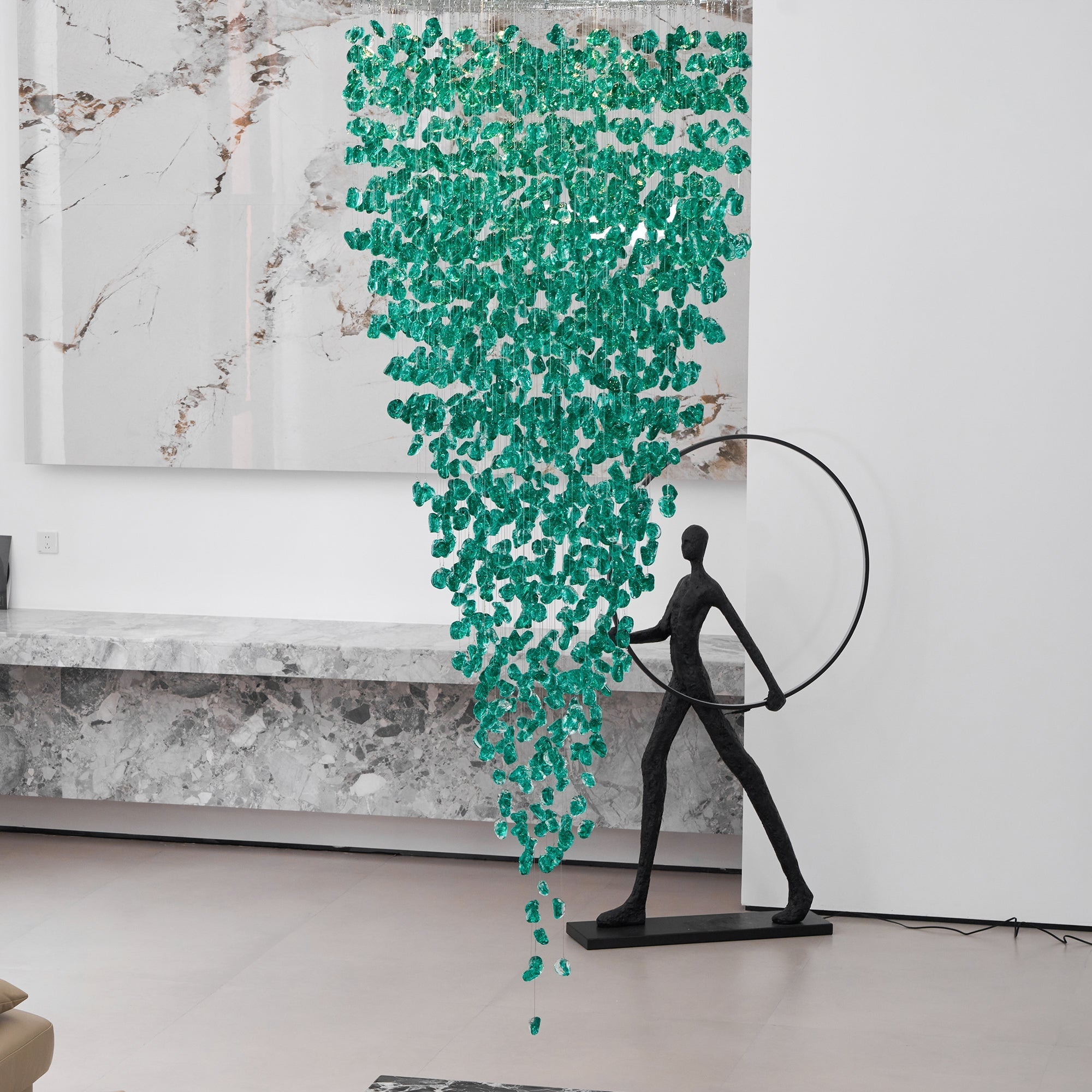 Veshaa Postmodern Luxury Stone Crystal Chandelier - Letslighting