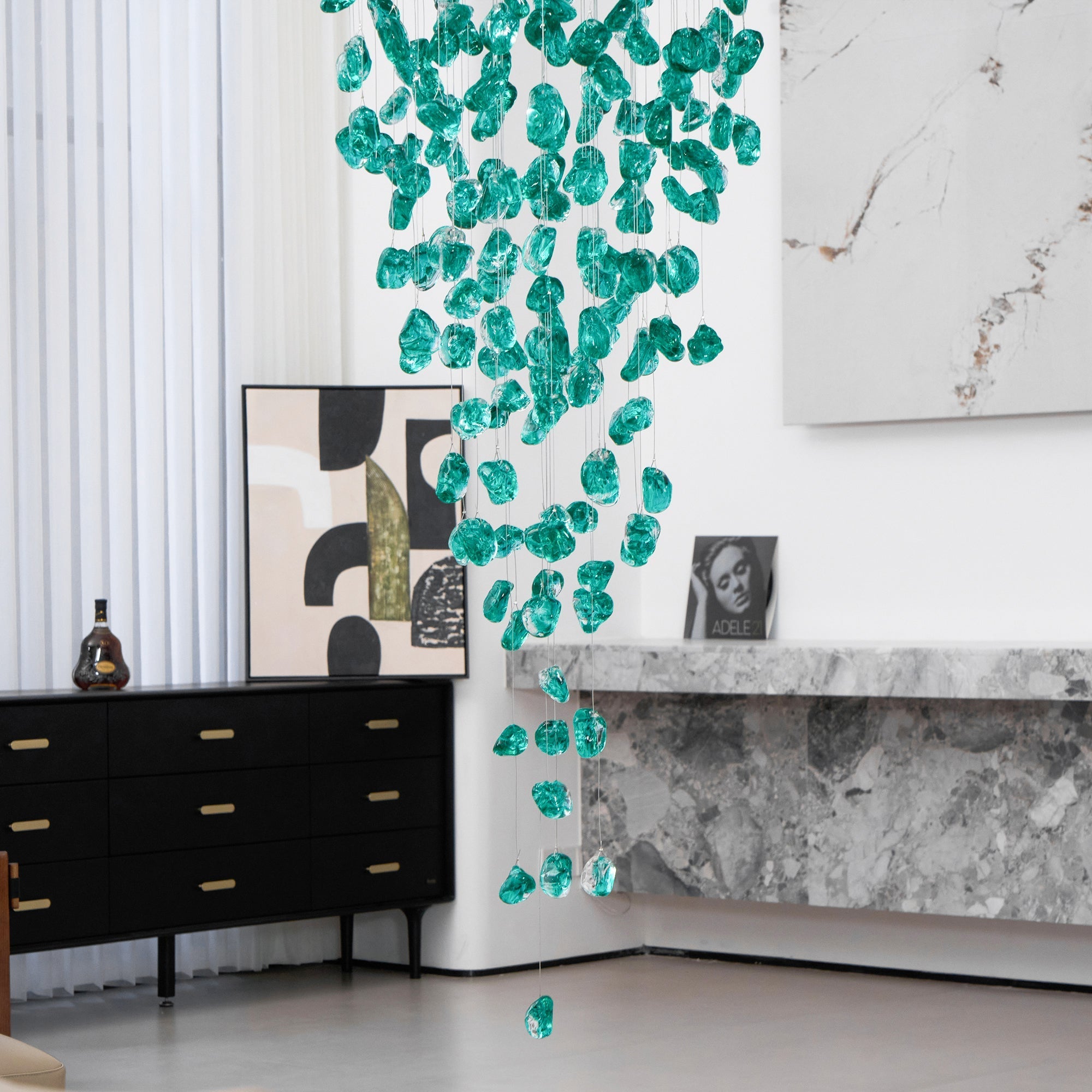 Veshaa Postmodern Luxury Stone Crystal Chandelier - Letslighting