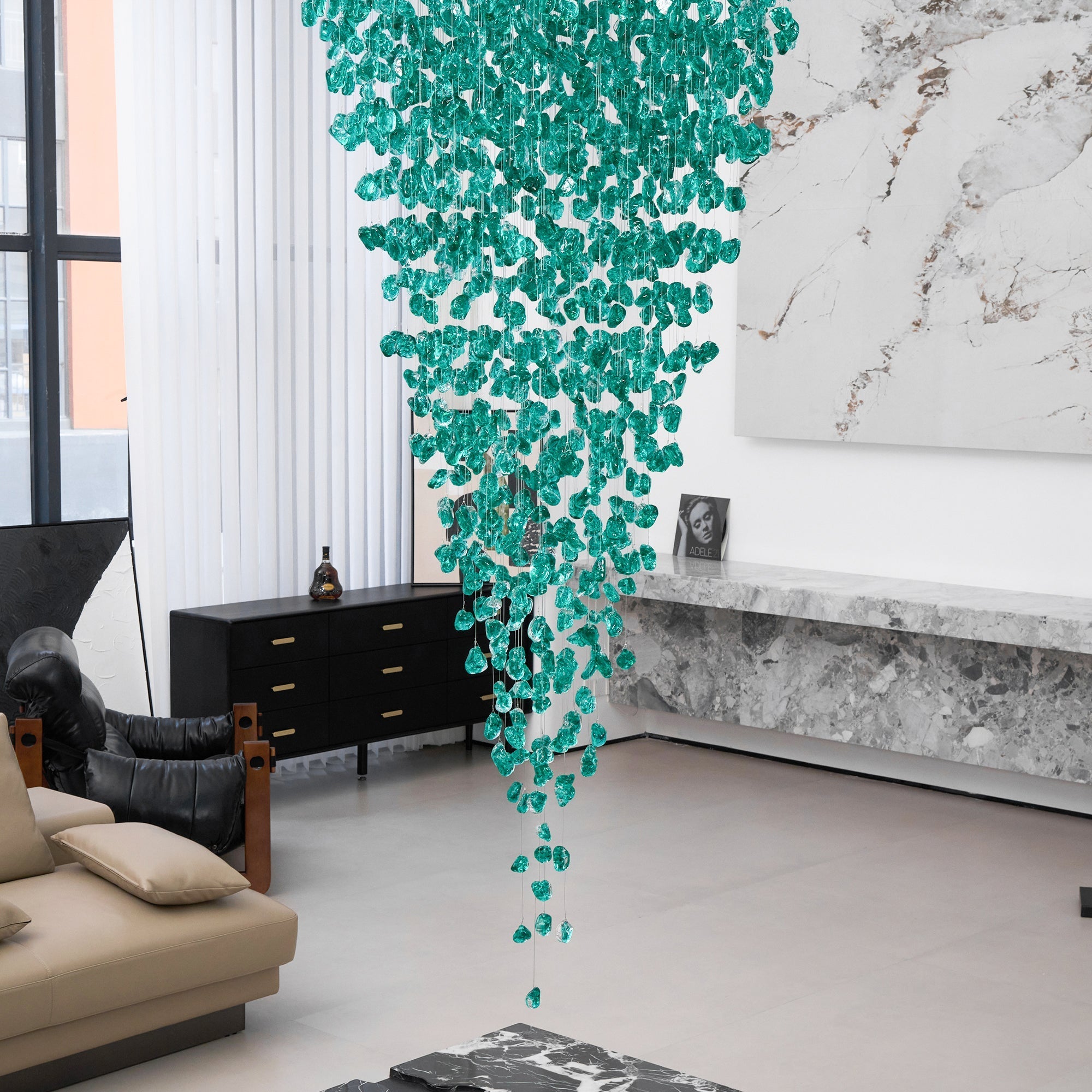 Veshaa Postmodern Luxury Stone Crystal Chandelier - Letslighting
