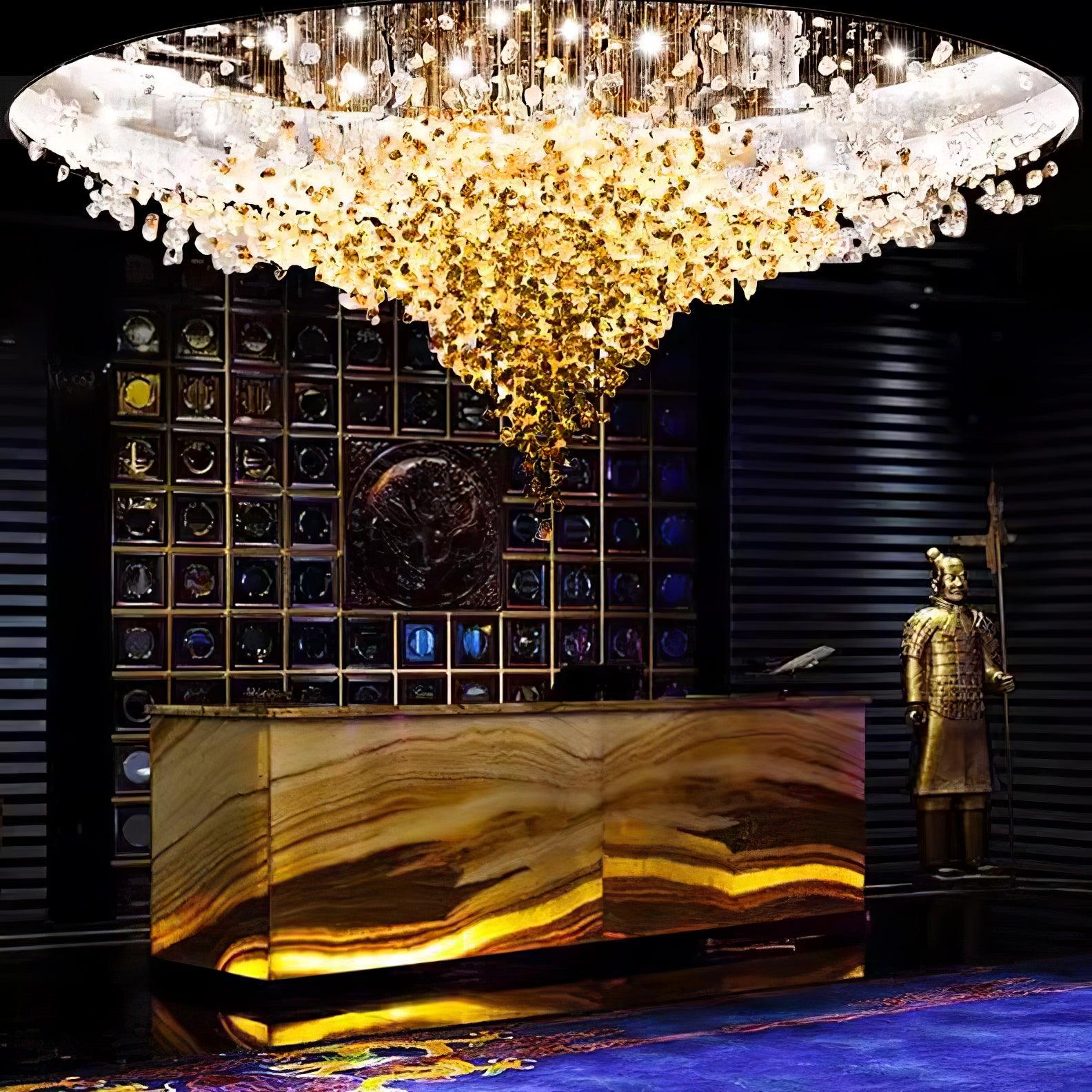 Veshaa Postmodern Luxury Stone Crystal Chandelier - Letslighting