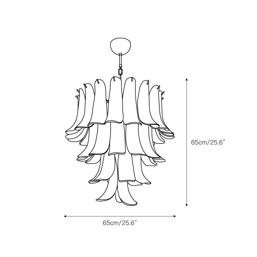 Kristy Layered Glass Chandeliers - Letslighting
