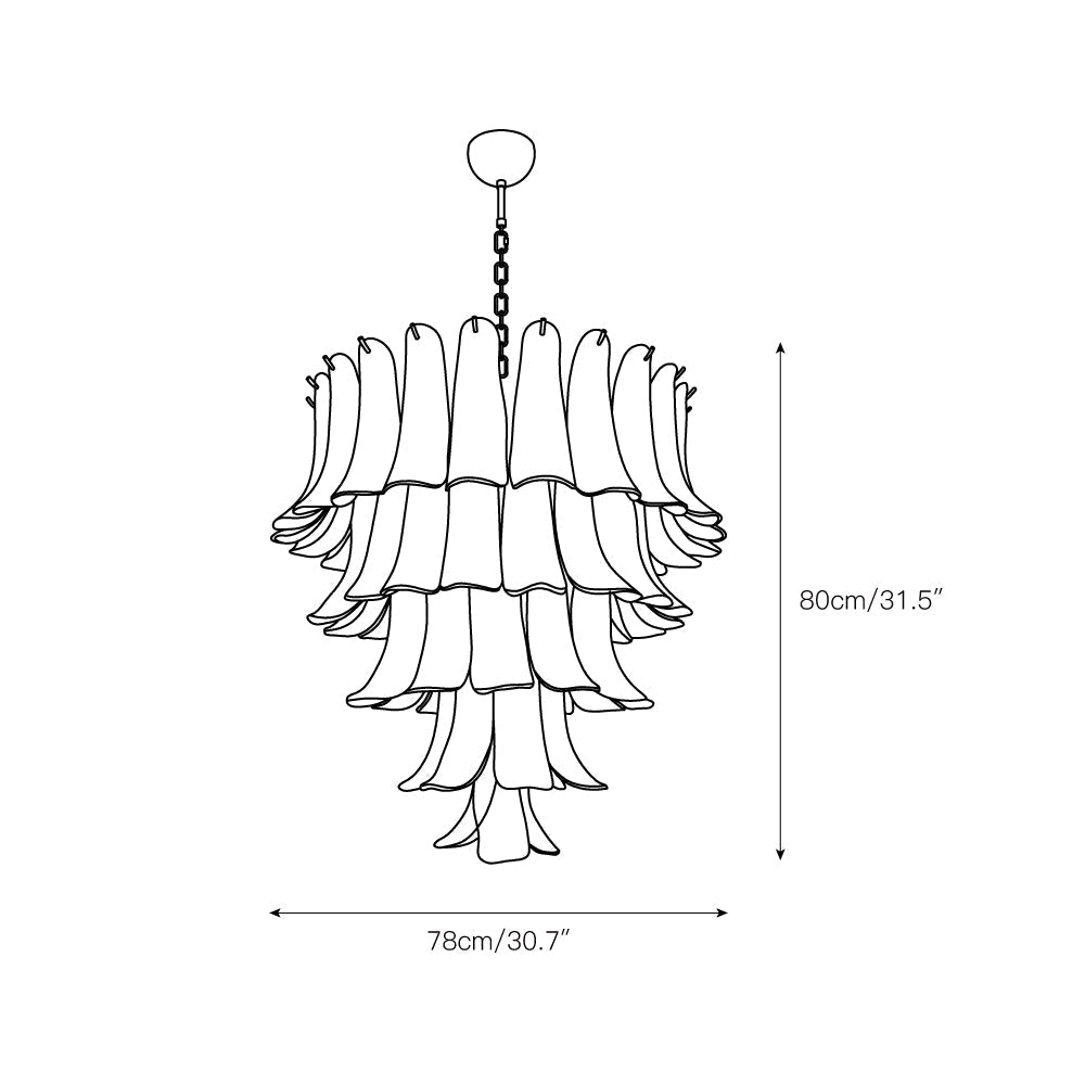 Kristy Layered Glass Chandeliers - Letslighting