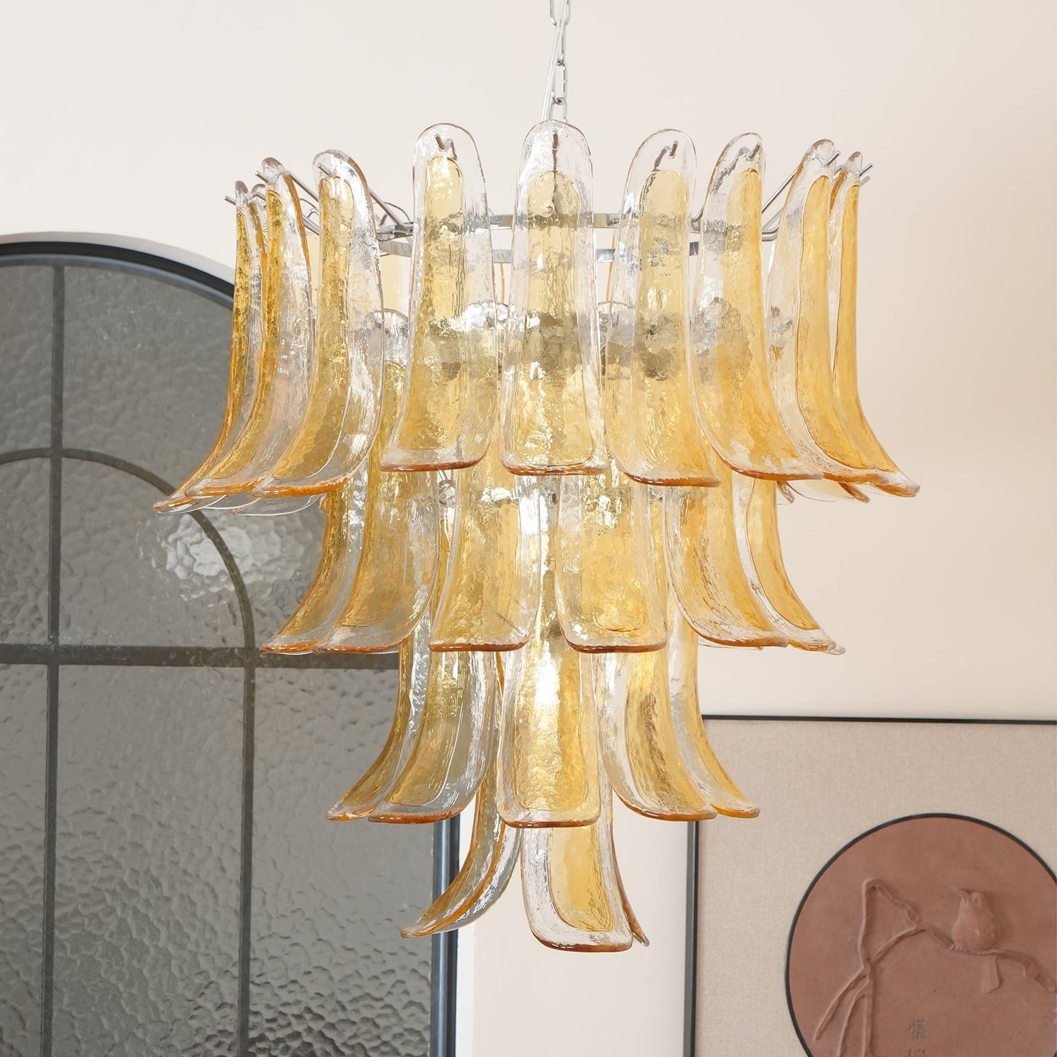 Kristy Layered Glass Chandeliers - Letslighting