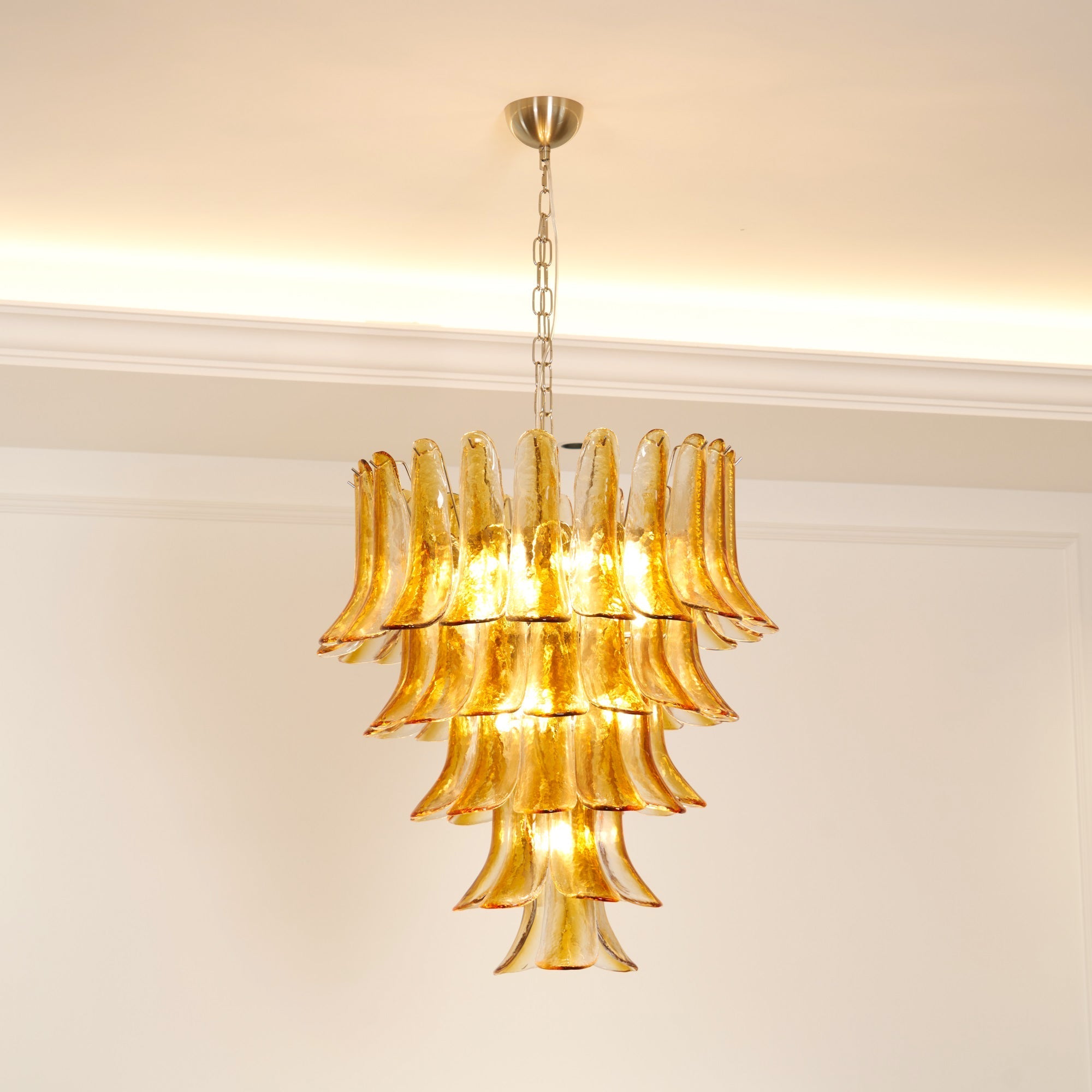 Kristy Layered Glass Chandeliers - Letslighting
