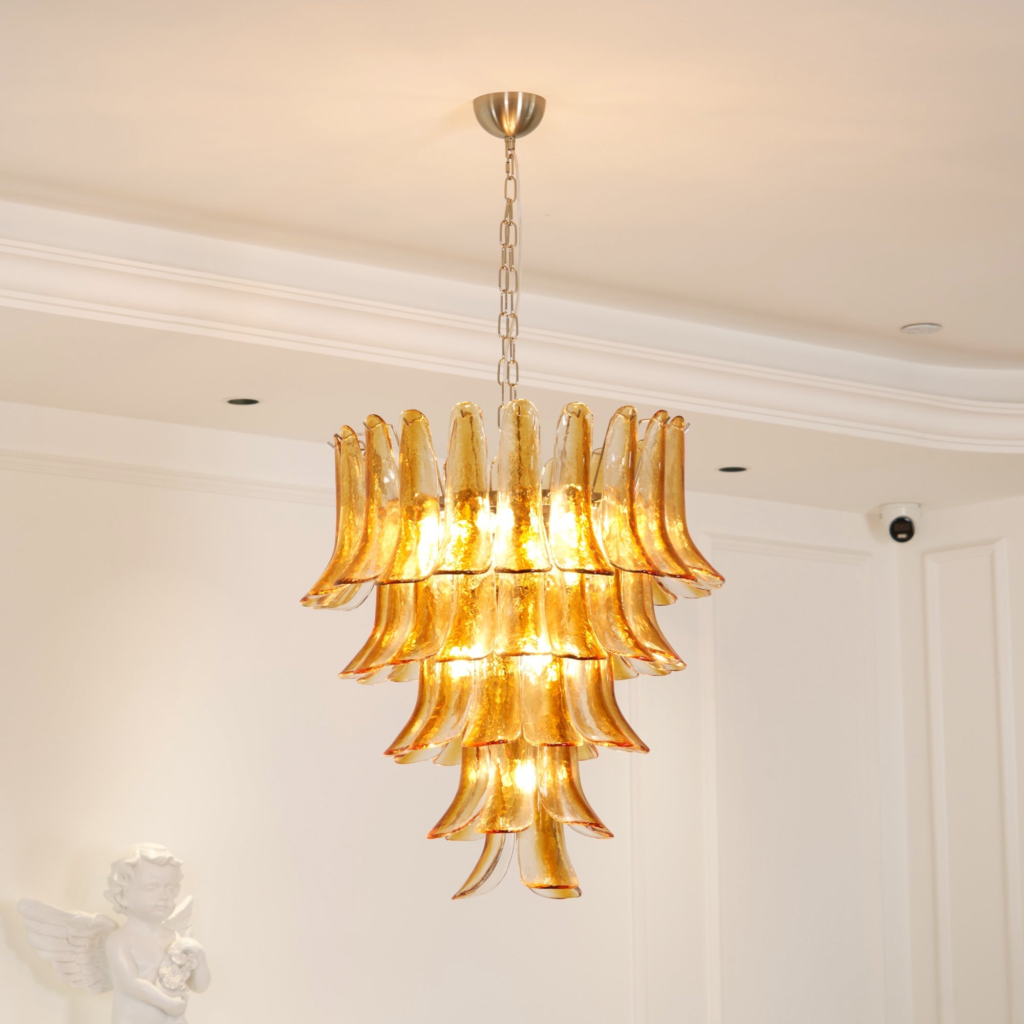 Kristy Layered Glass Chandeliers - Letslighting
