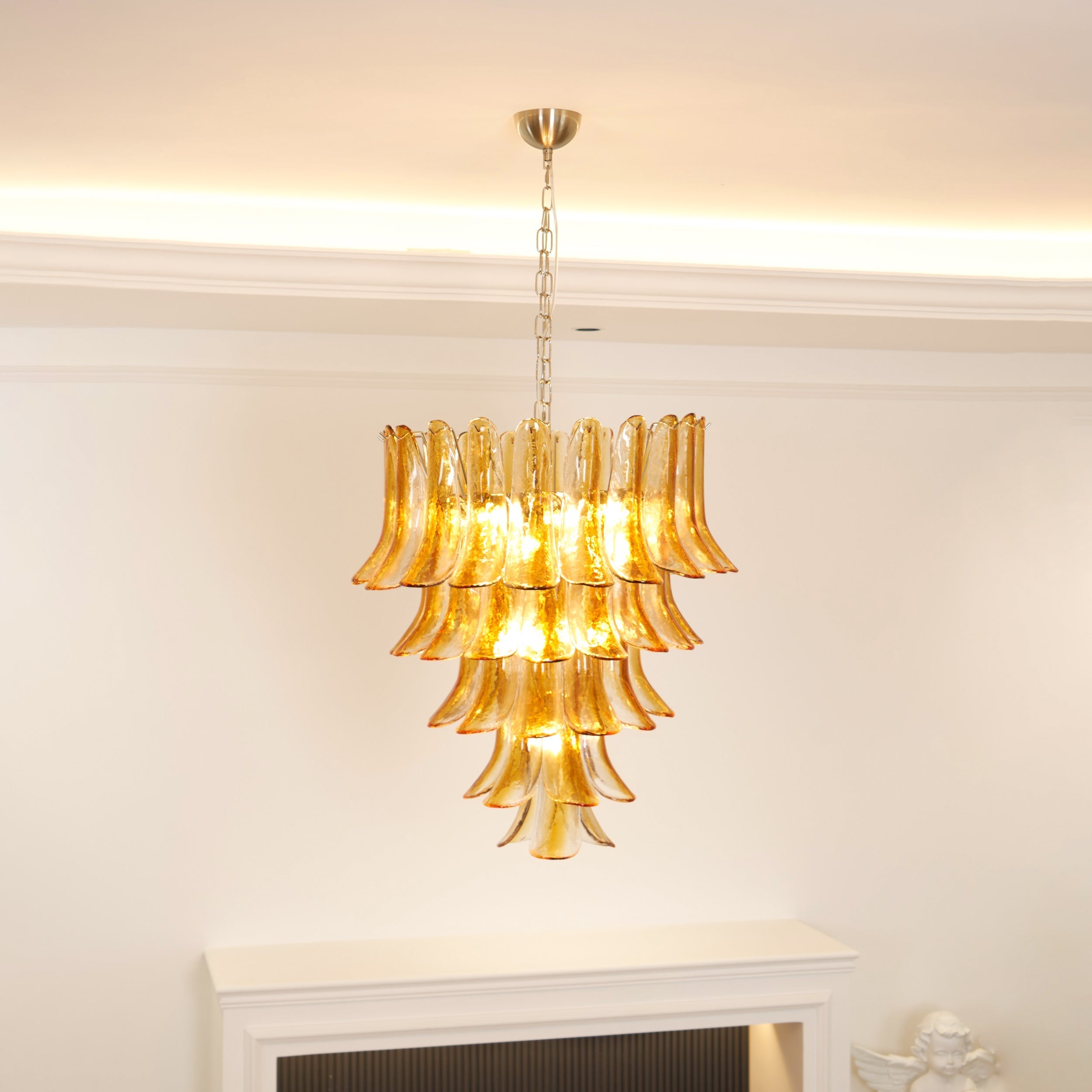 Kristy Layered Glass Chandeliers - Letslighting