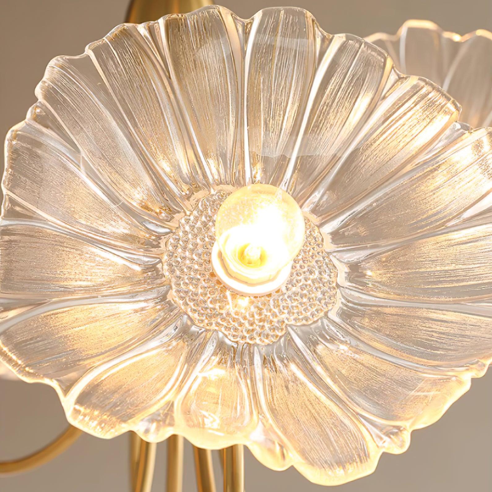 Valentina Glass Flowers Flush Mount Ceiling Light - Letslighting