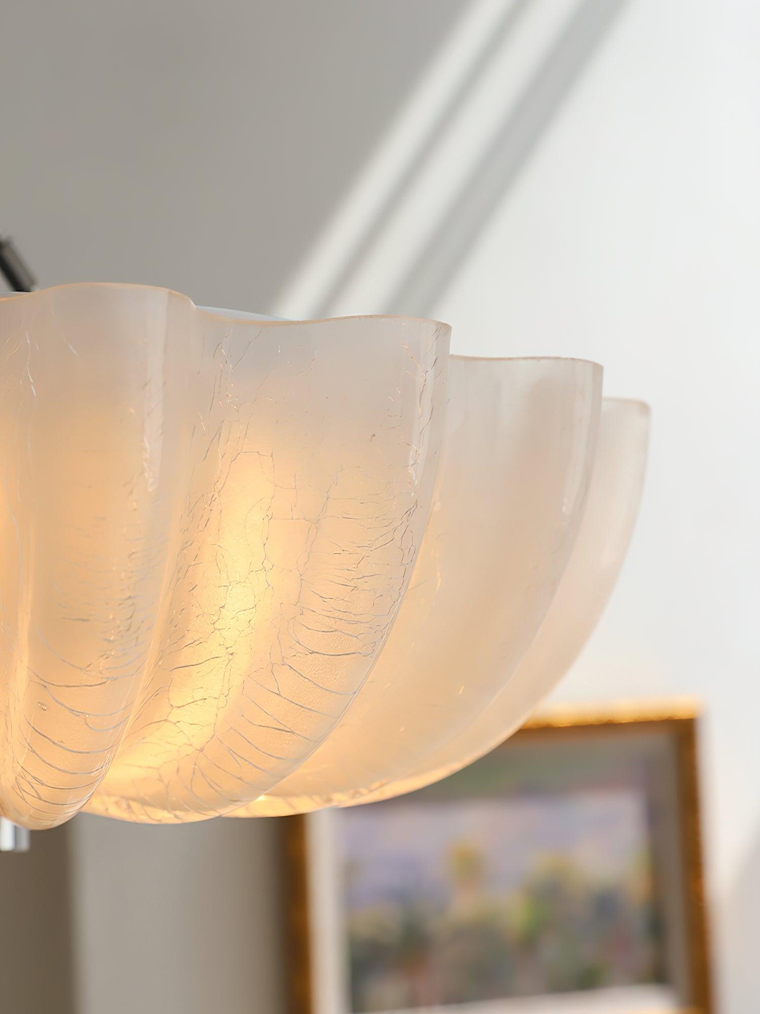 Aurora Ceiling Lamp Murano Blown Glass Shell Inspired - Letslighting