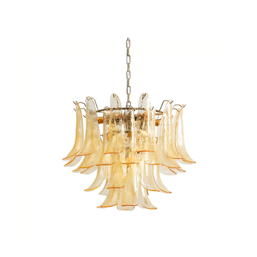 Aurora Chandelier Murano Glass Petals Vintage - Letslighting