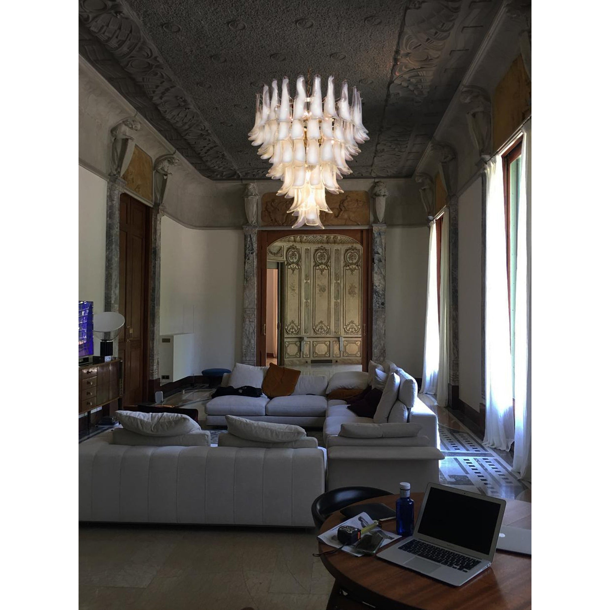 Alsorisra Postmodern Luxury Petal Glass Chandelier - Letslighting