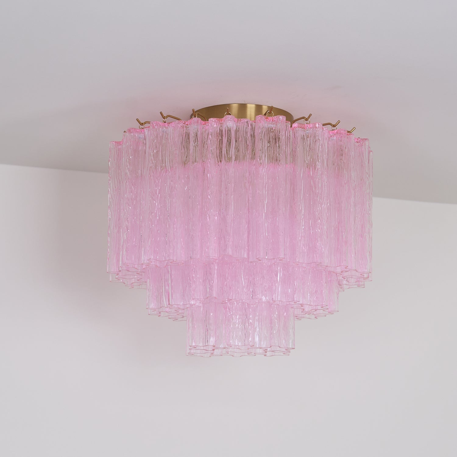 Aurora Ceiling Lamp Murano Pink Glass Vintage - Letslighting