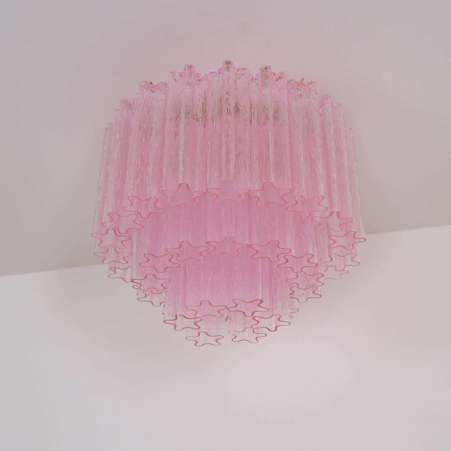 Aurora Ceiling Lamp Murano Pink Glass Vintage - Letslighting