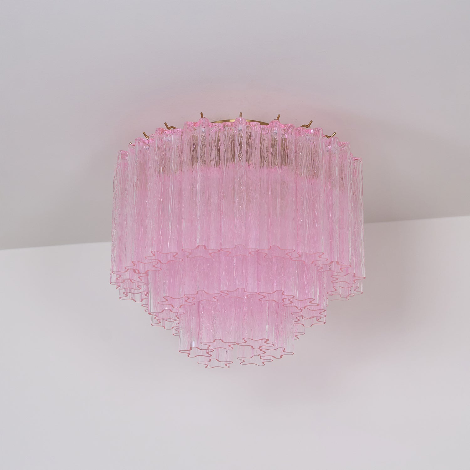 Aurora Ceiling Lamp Murano Pink Glass Vintage - Letslighting