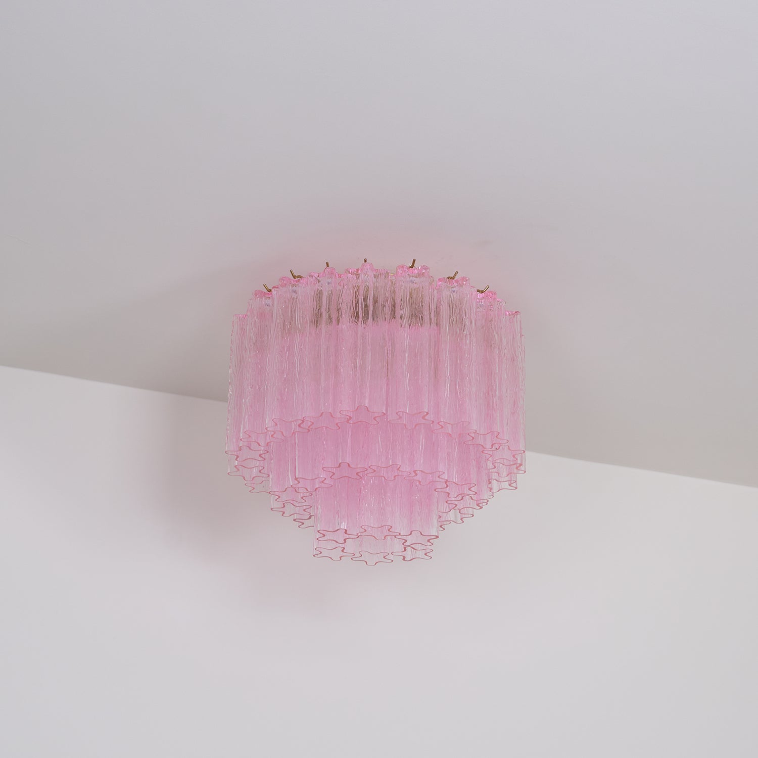 Aurora Ceiling Lamp Murano Pink Glass Vintage - Letslighting