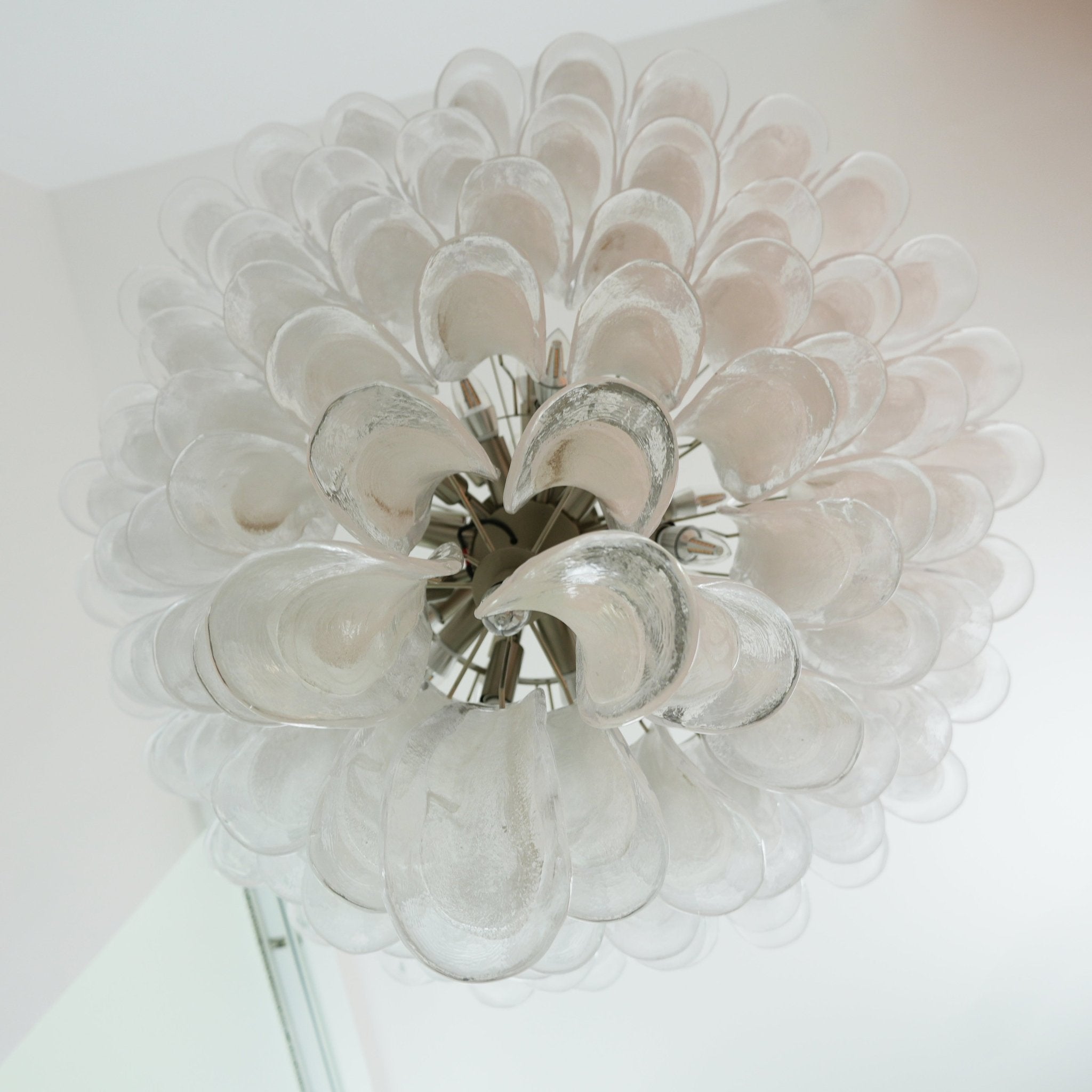 Aurora Chandelier Murano Glass Petals Vintage - Letslighting