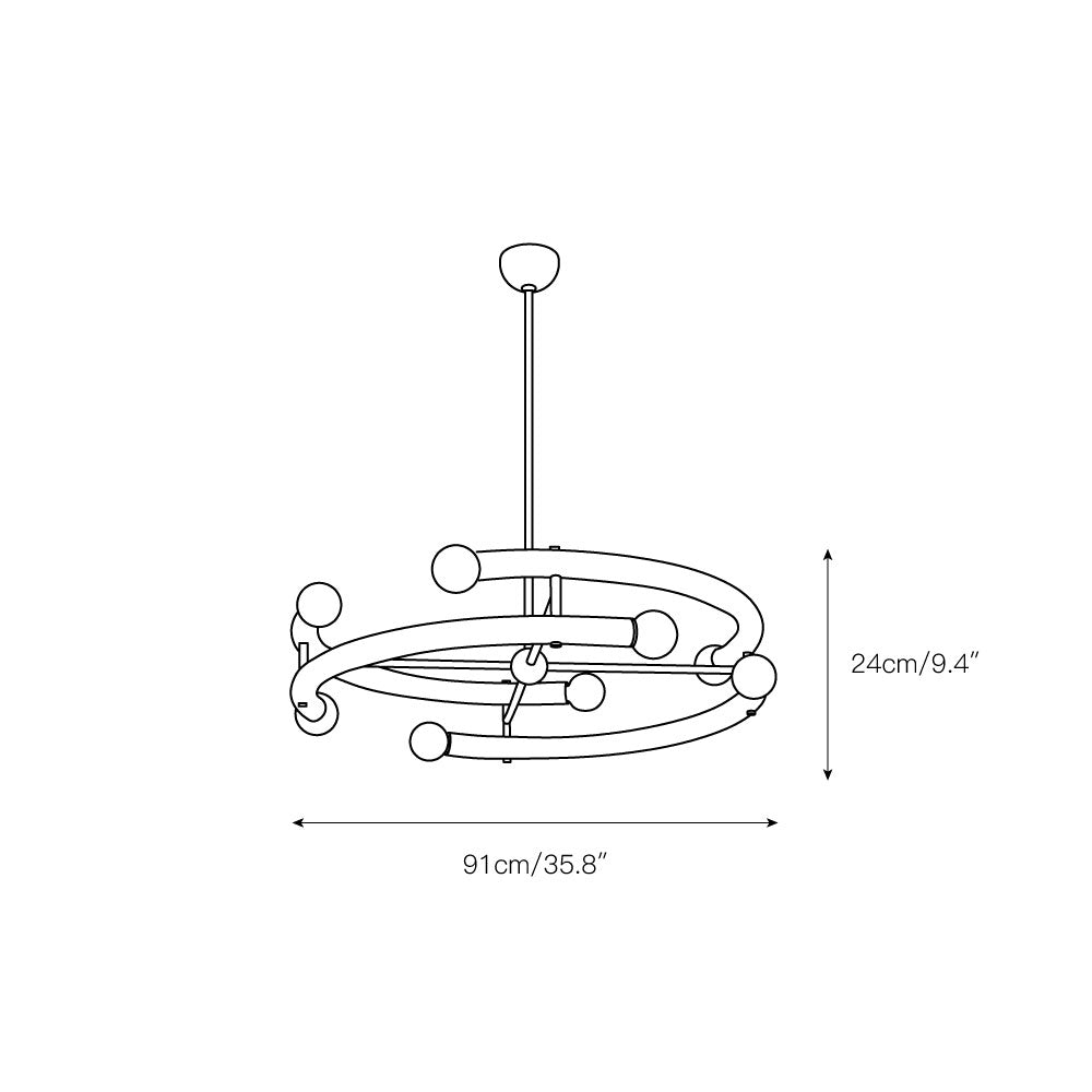 Cunorir Modern Minimalist Chandelier - Letslighting