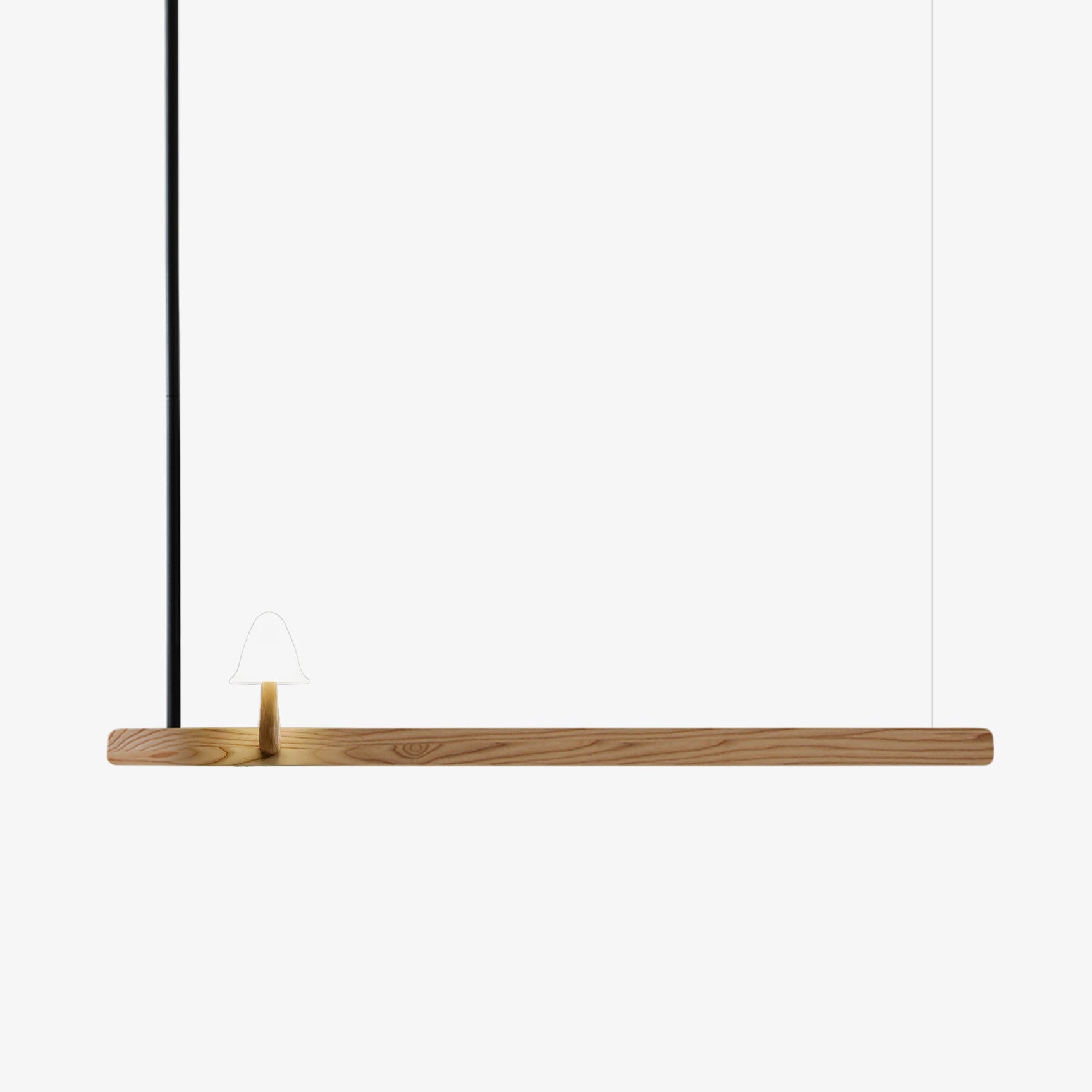 Lustra Chandelier Mushroom Wooden Minimalist Modern - Letslighting