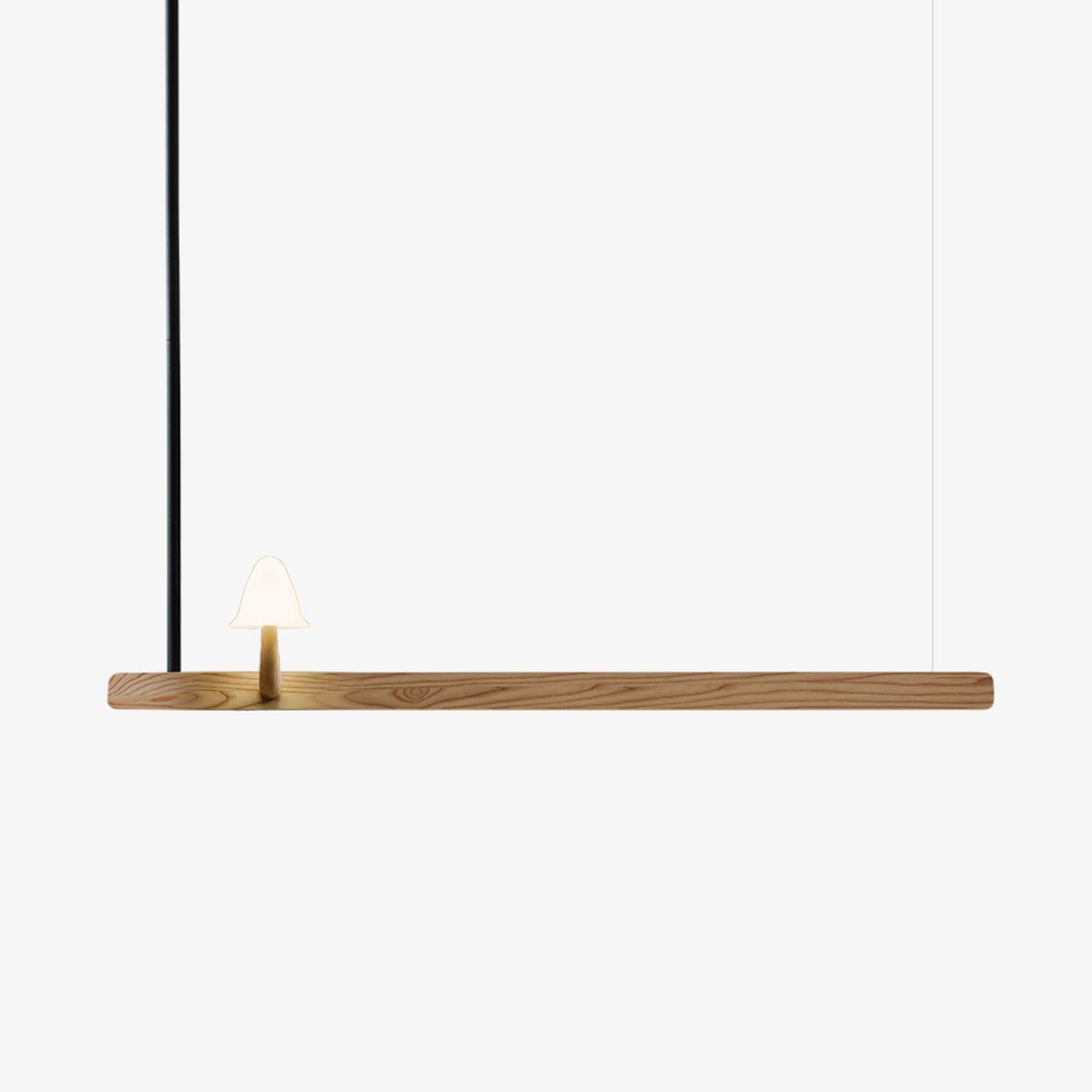 Lustra Chandelier Mushroom Wooden Minimalist Modern - Letslighting