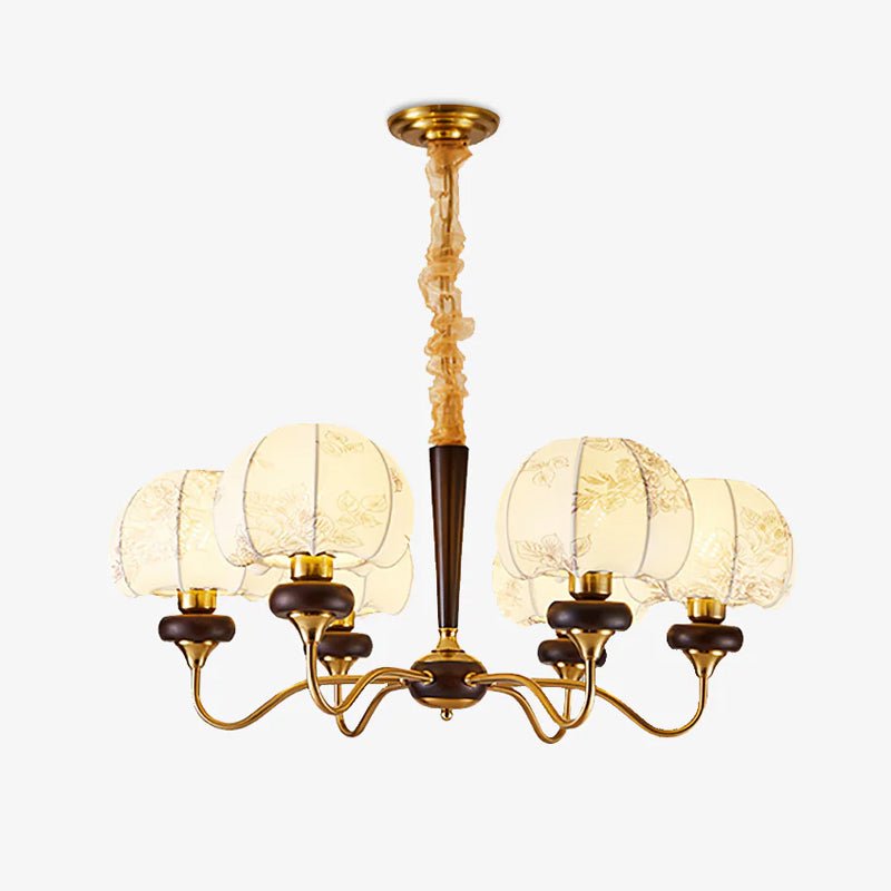 Orchid Vintage Fabric Chandelier - Letslighting