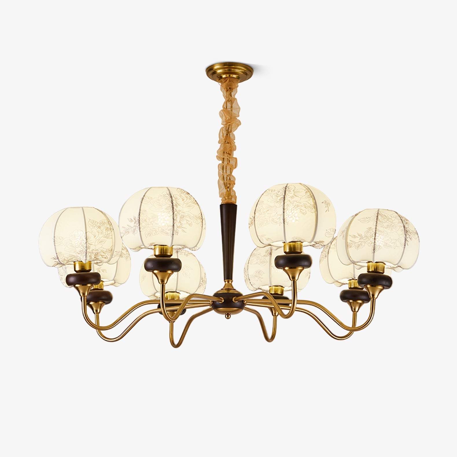 Orchid Vintage Fabric Chandelier - Letslighting