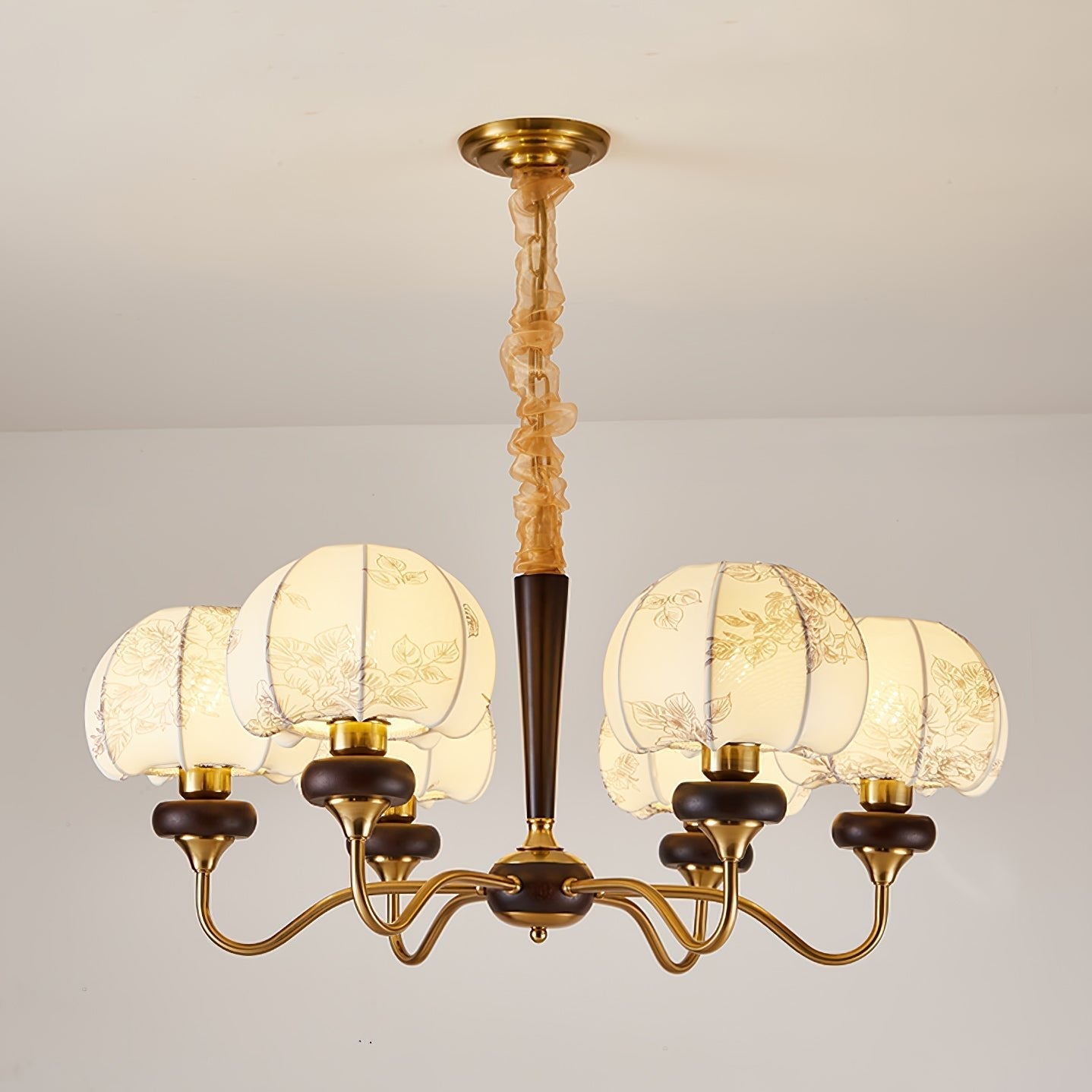 Orchid Vintage Fabric Chandelier - Letslighting