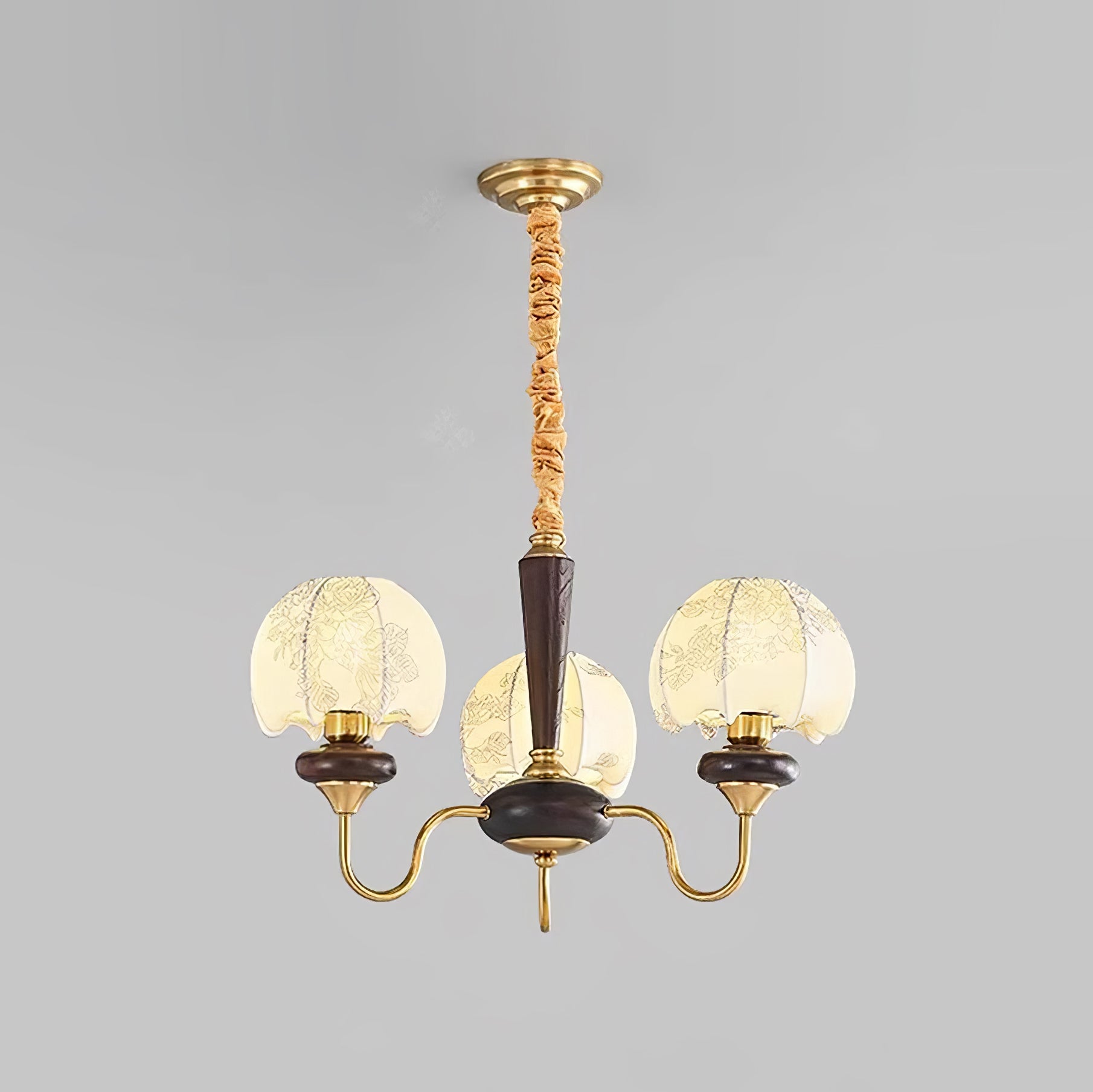 Orchid Vintage Fabric Chandelier - Letslighting